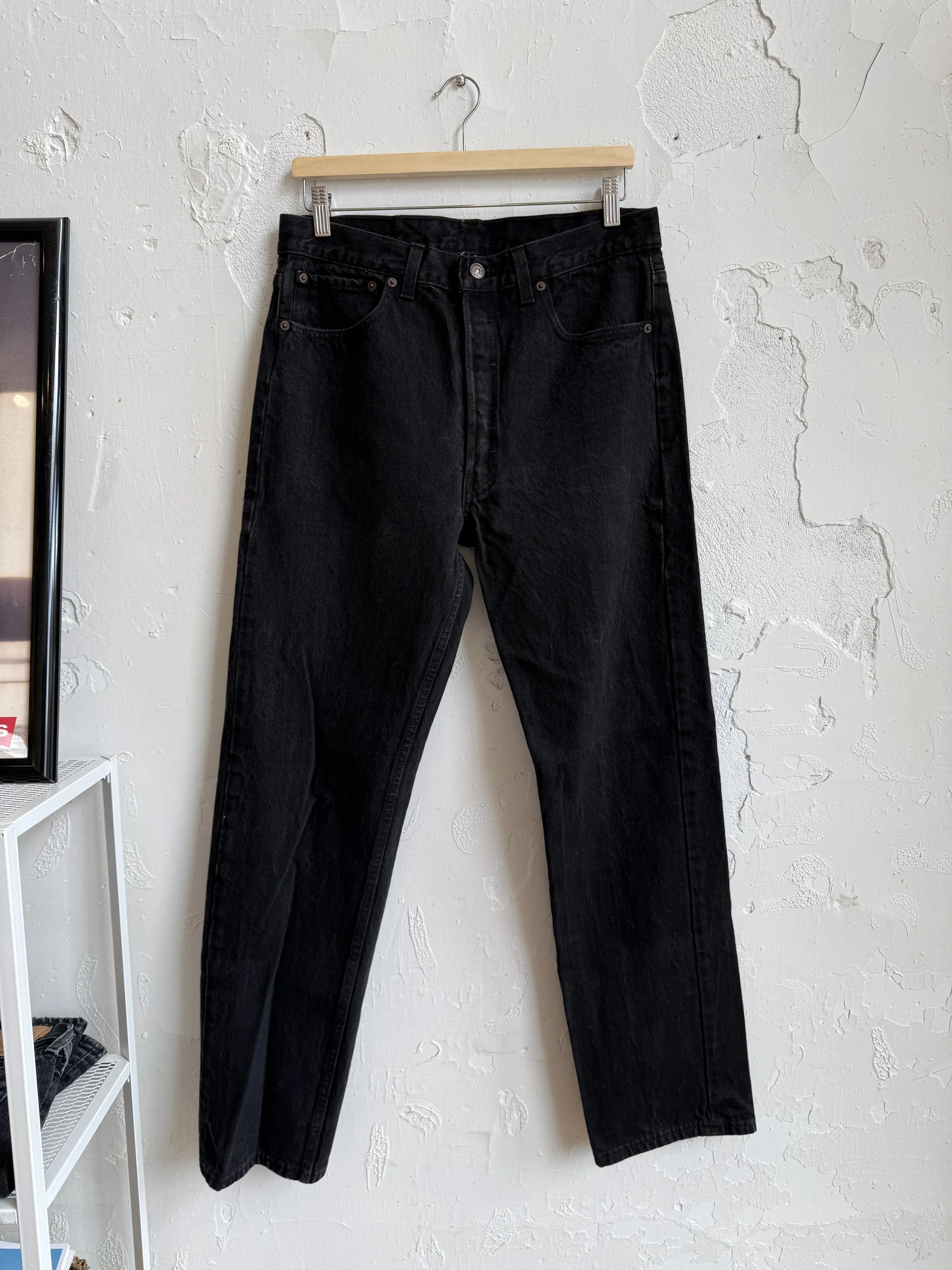 vintage black levi's 501 jeans - Size 31"