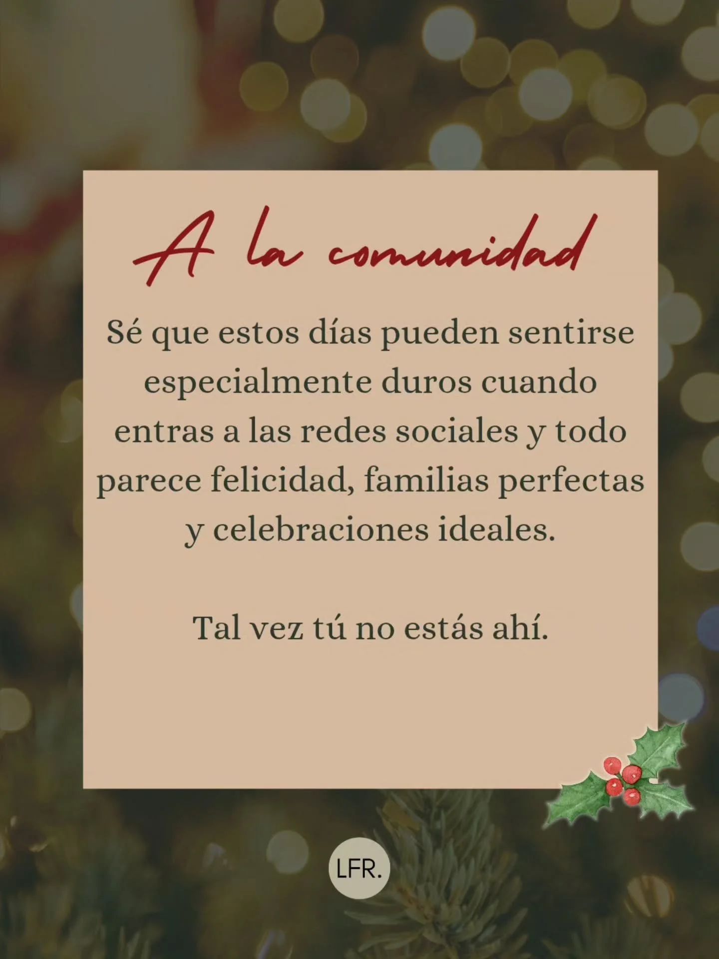 No todas las Navidades se viven iguales, se los dice una persona que ha perdido el esp&iacute;ritu navide&ntilde;o dos veces y de alg&uacute;n modo ha encontrado la forma de volverse a ilusionar. Este post es para mi querida comunidad de realistas. L