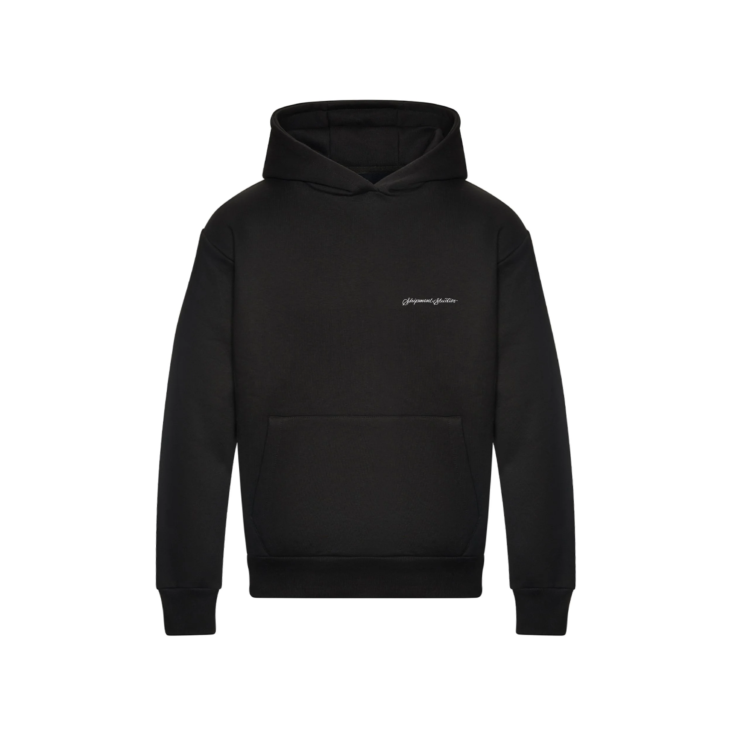 SCRIPT HOODIE - BLACK