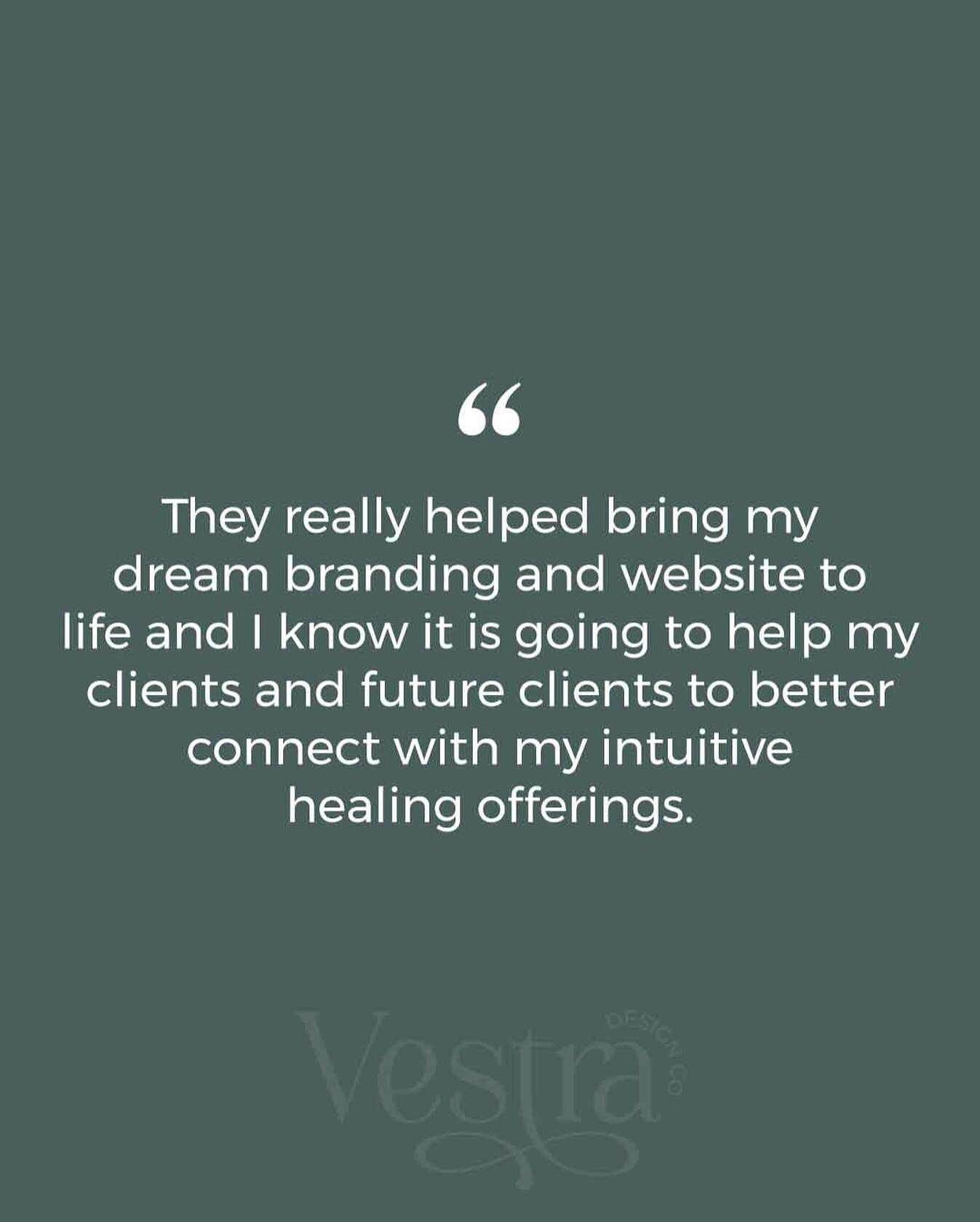 One of the kindest things you can do for a small business is to leave a review/testimonial based on your experience with them. Receiving this one from @emilyblankintuitive made me so so happy! 

&ldquo;Vestra Design Co and Tiffany were a joy to work 