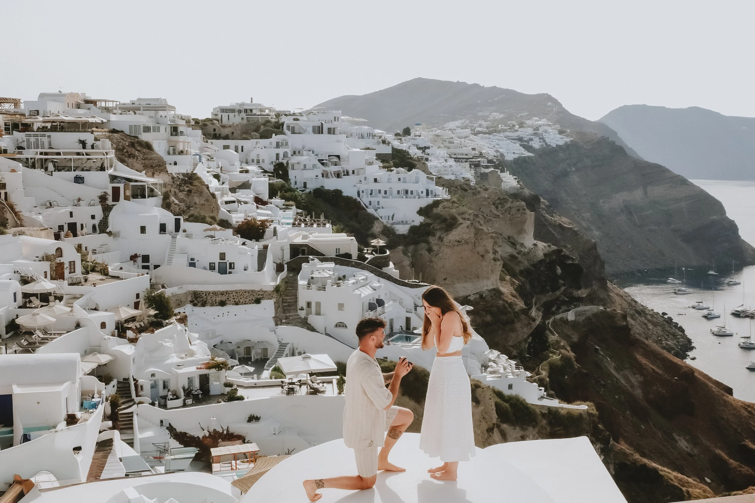 Proposal in Oia Santorini