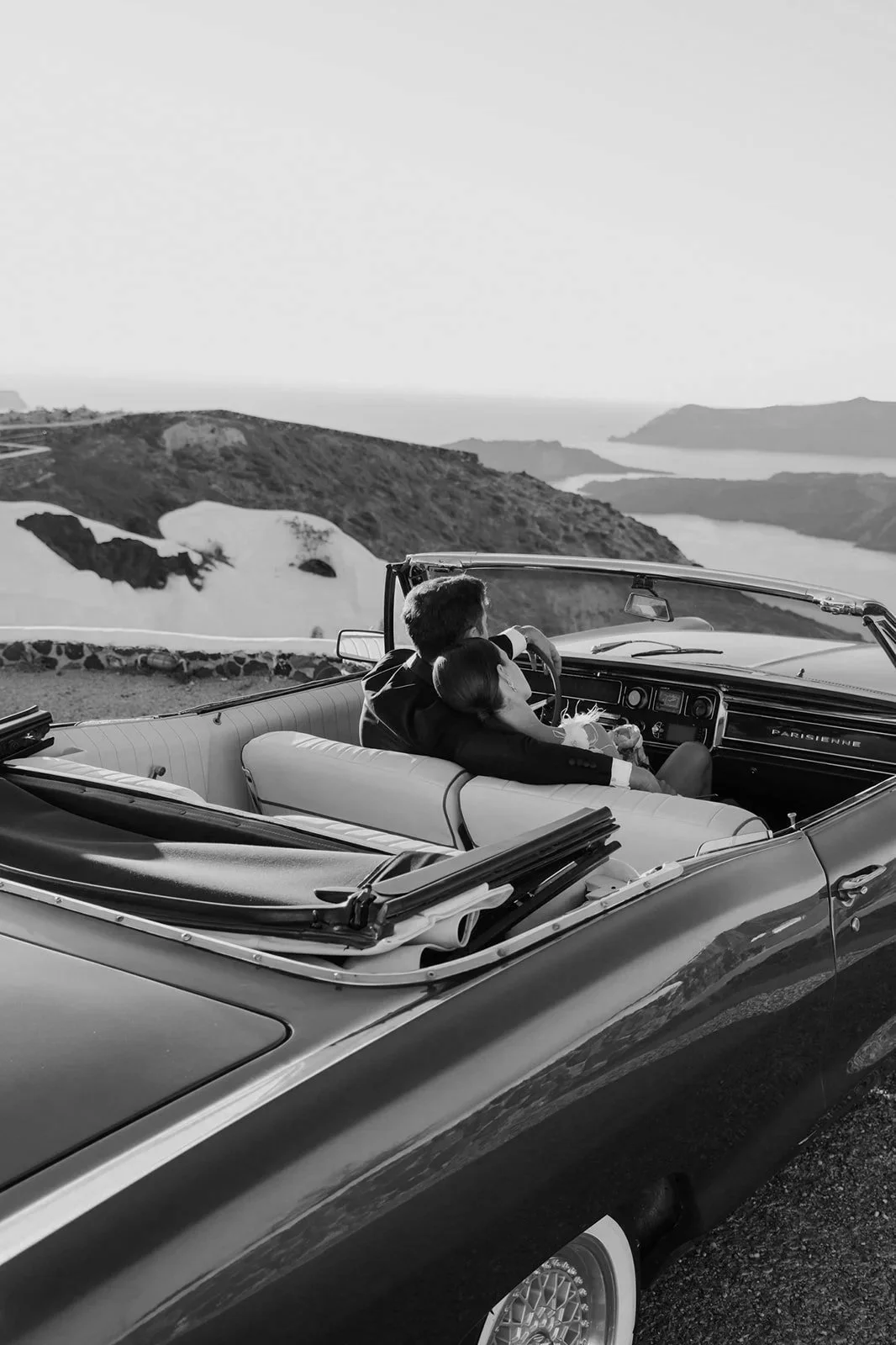 Pink Bougainvillea & Sunset Gold | Santorini Editorial Styled Shoot