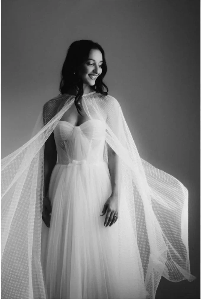 Editorial bridal portrait