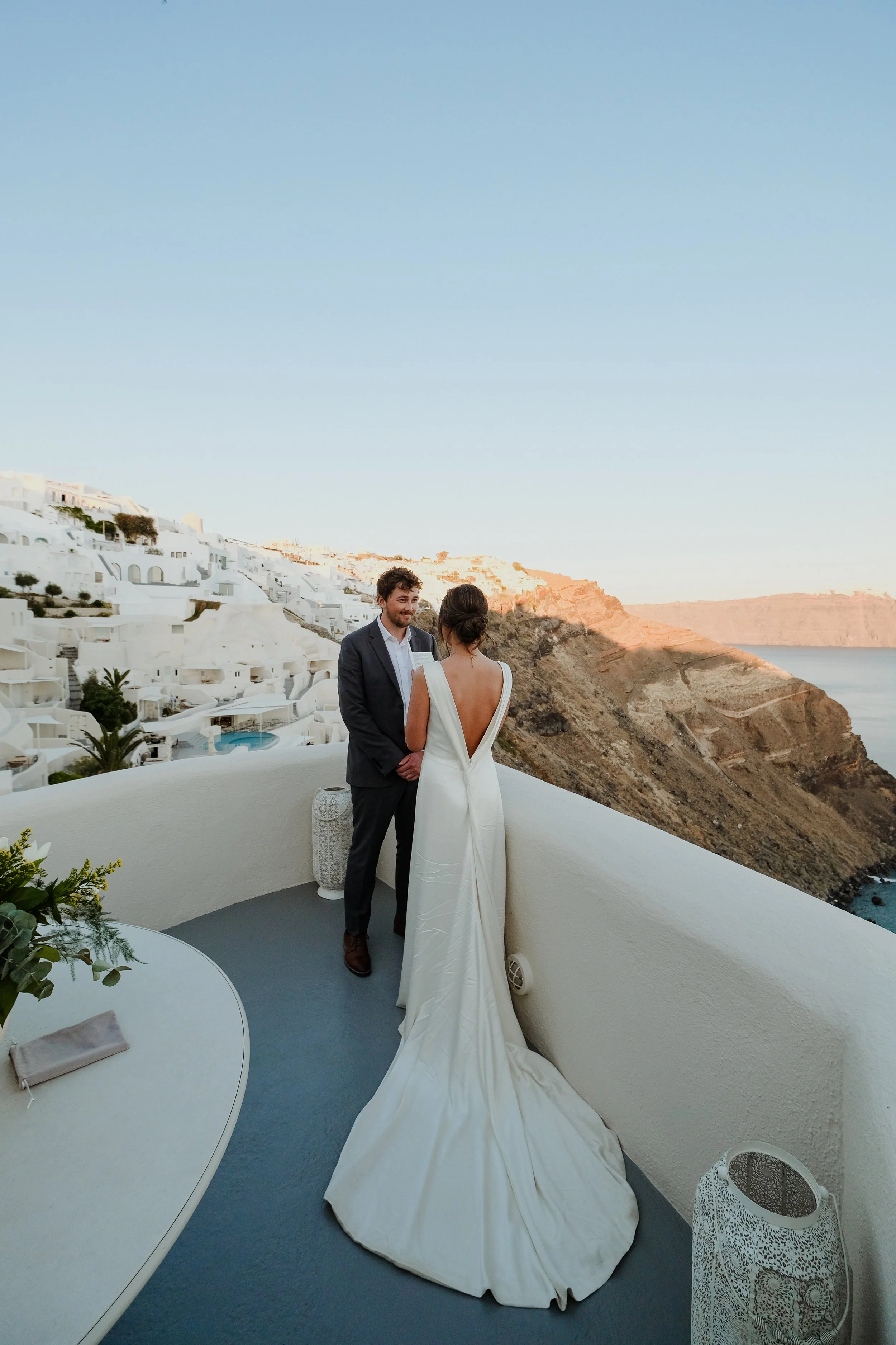 An Intimate Elopement in Santorini