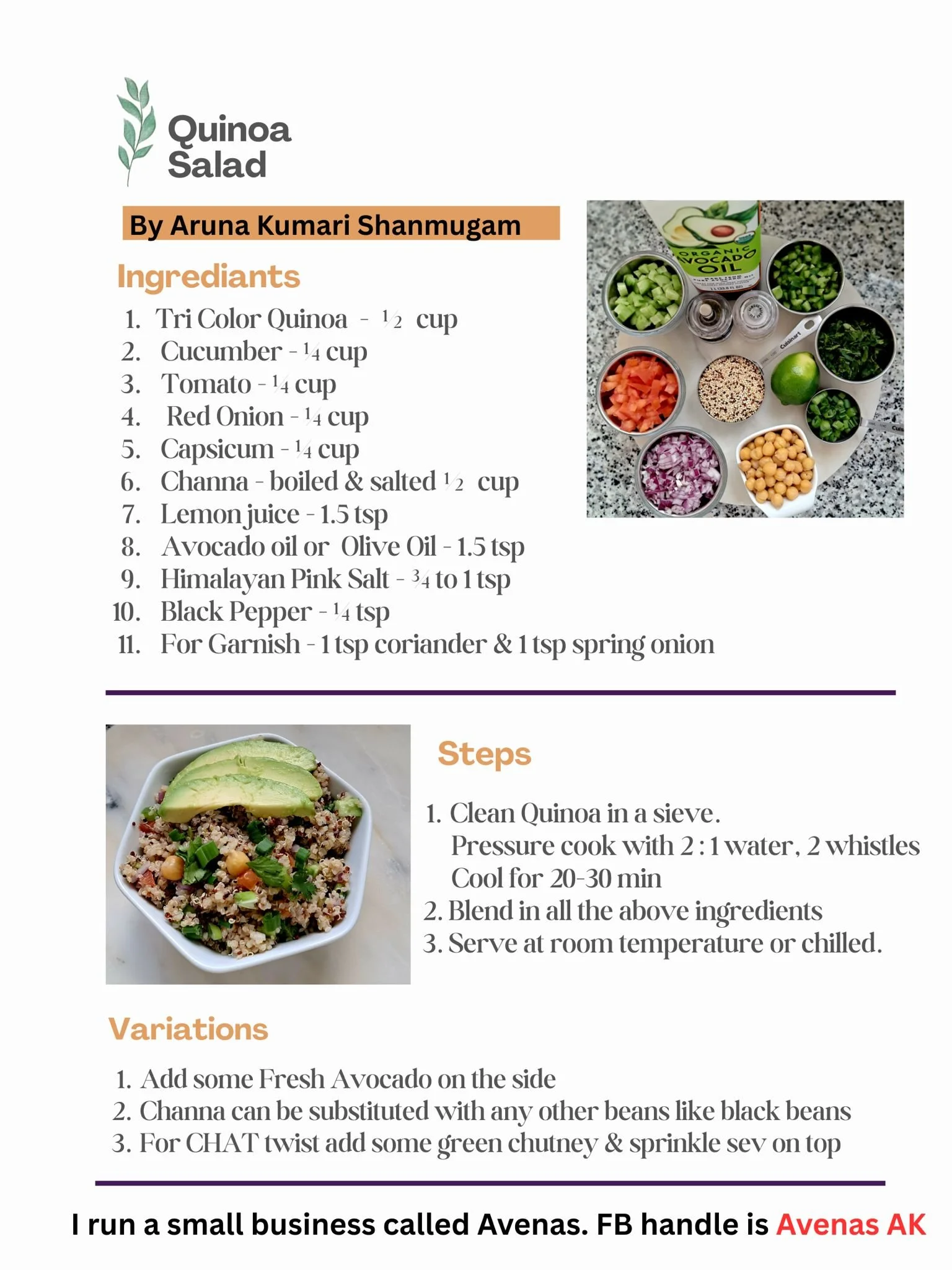Recipe Corner- Quinoa Salad