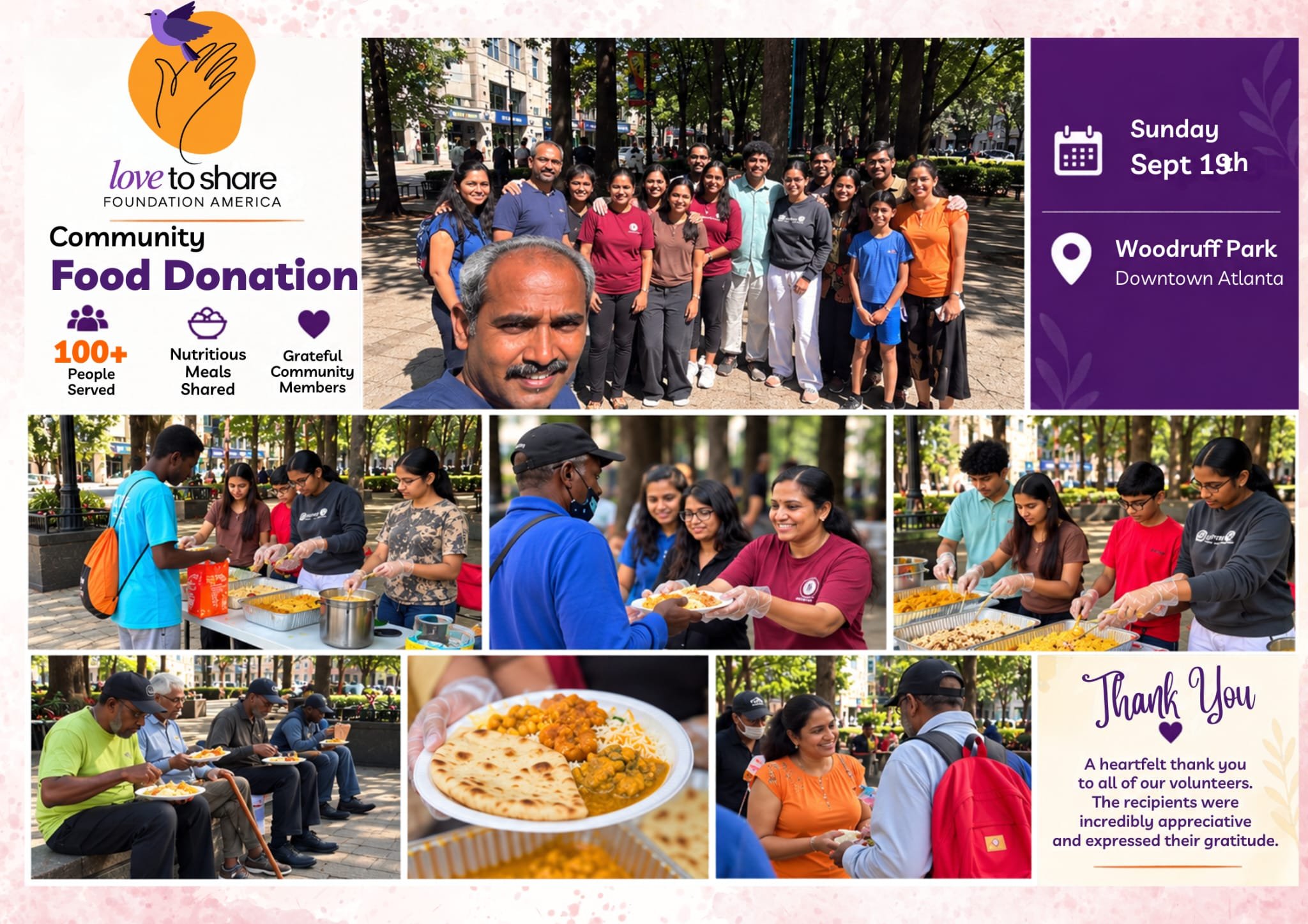 Sharing Food, Spreading Love: LTSFA- Atlanta Serves Community