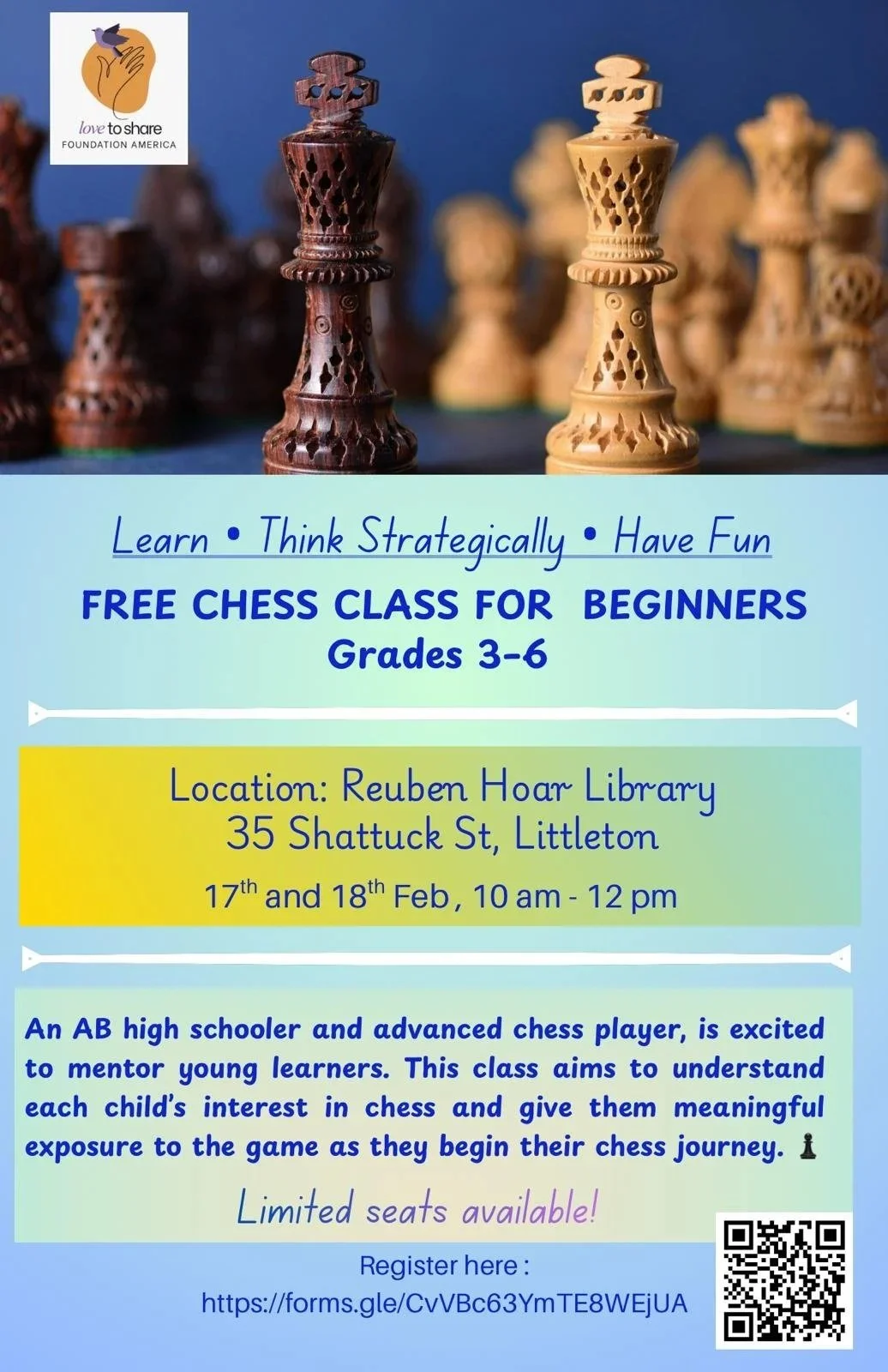 FREE CHESS CLASS FOR BEGINNERS