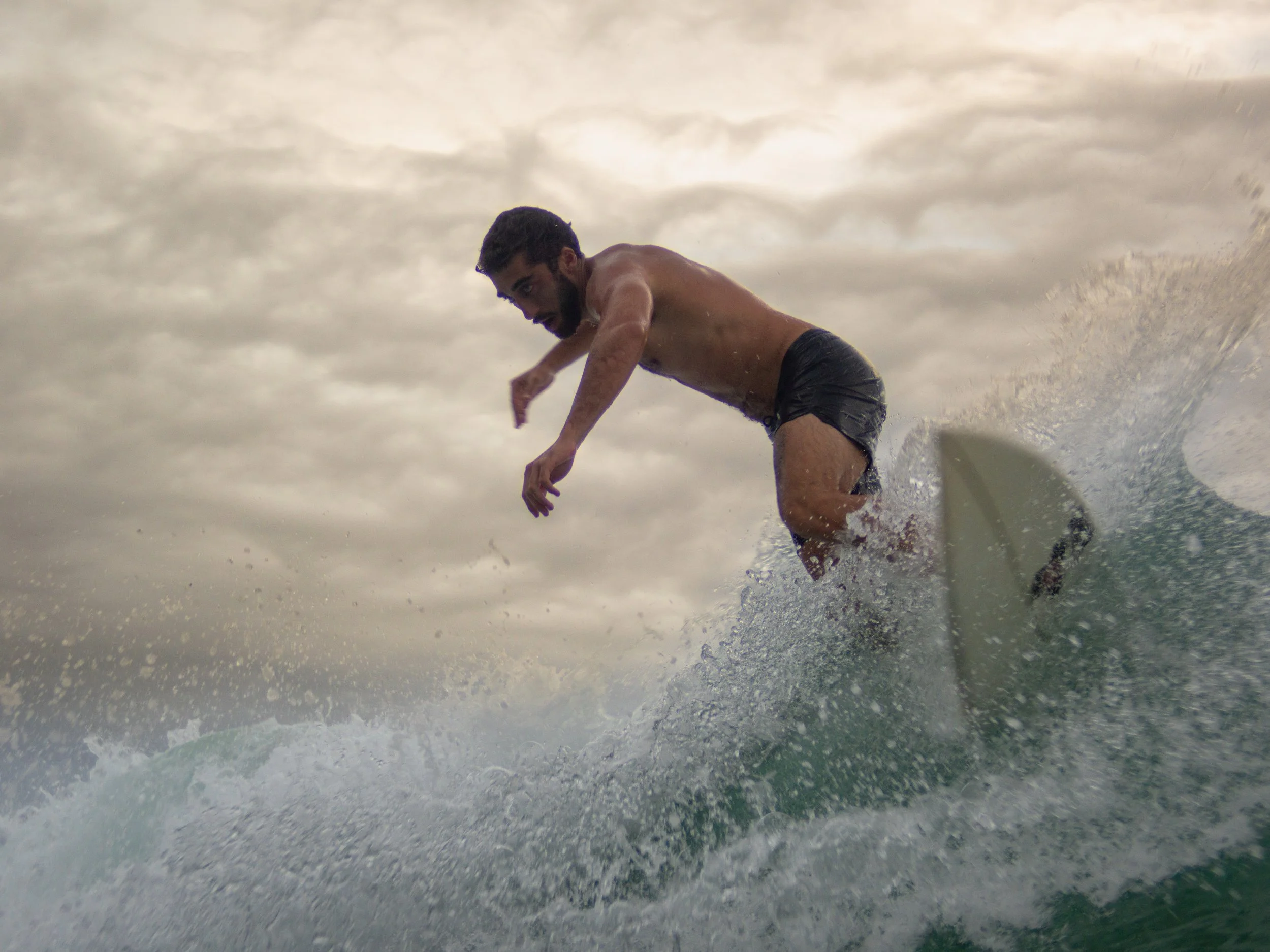 surfer riding a wave