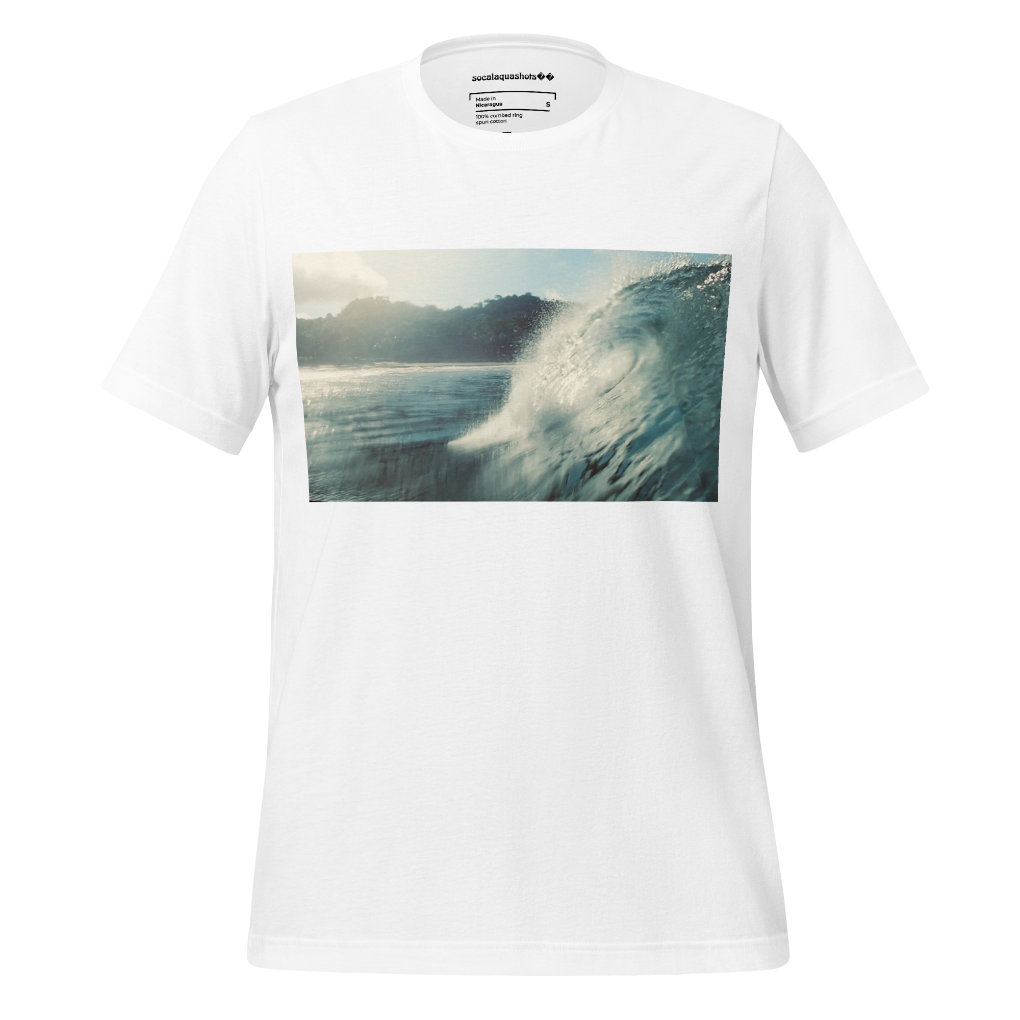 Ocean Photography Unisex T - Shirt (Solid Colors) - "Vintage Collection - Morning Curl"