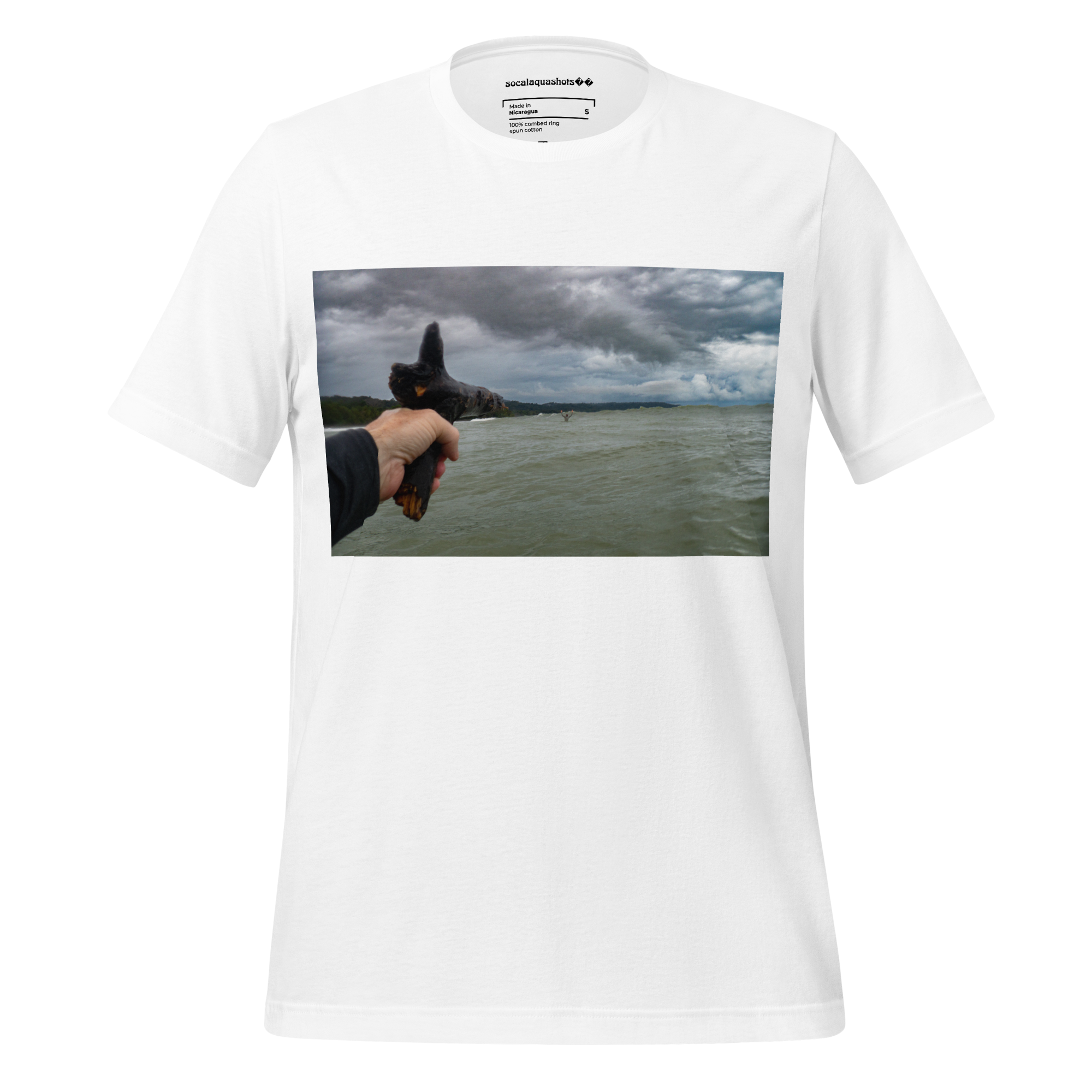Ocean Photography Unisex T - Shirt (Solid Colors) - "Hold up"