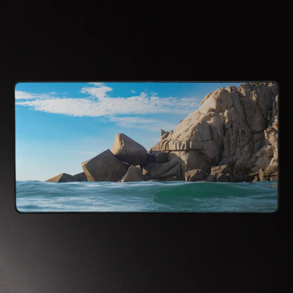 Roca Guay - Oaxaca Coastal Photography Desk Mat 16x32