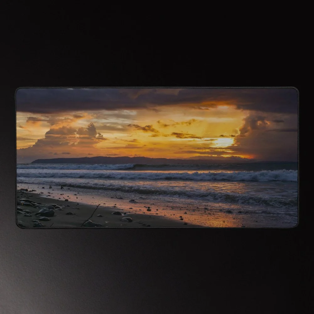 Sunset Peeler - Surf Photography Desk Mat 16x32