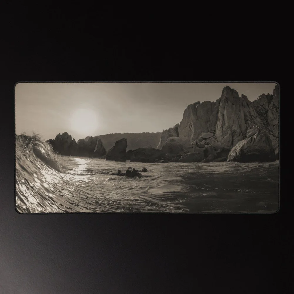 Top of the Point - Barra de la Cruz Photography Desk Mat 16x32
