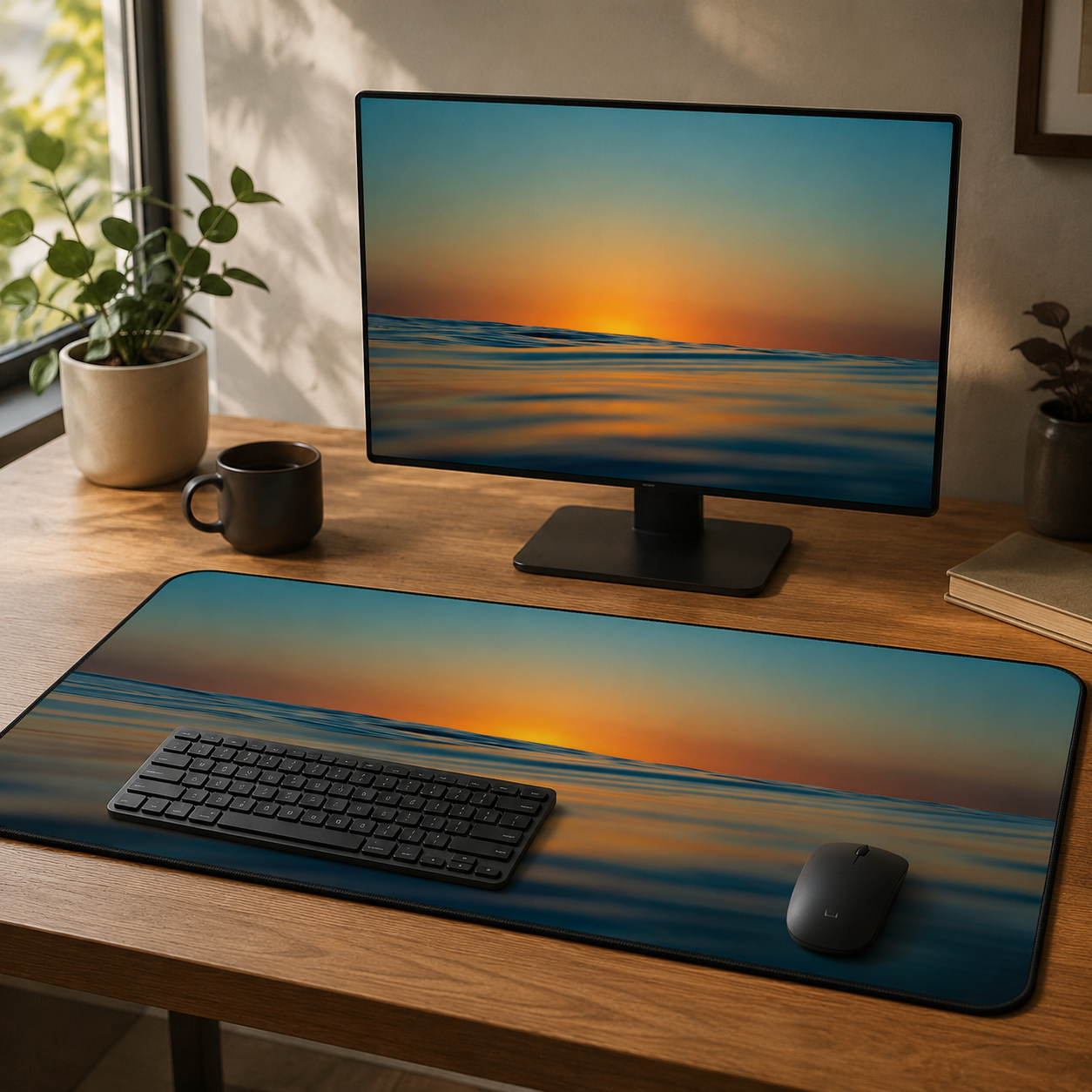 Figment - Ocean Photography Desk Mat 16x32
