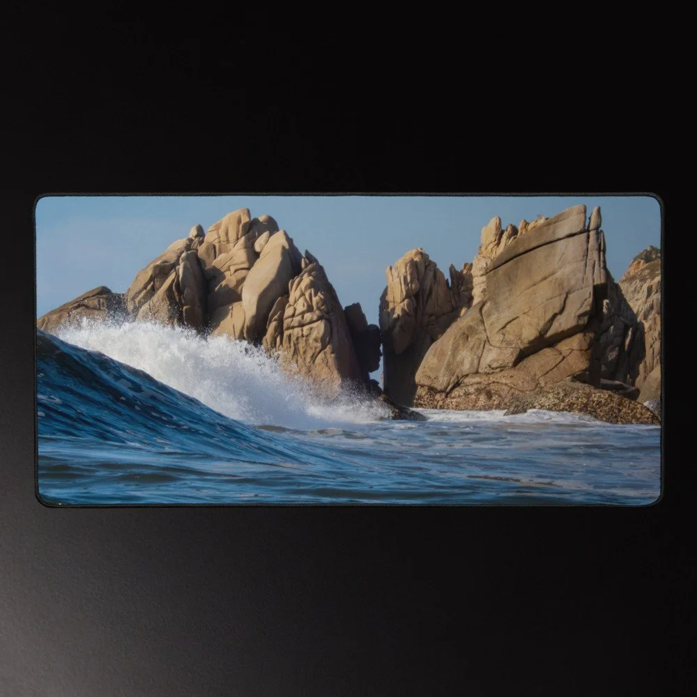 Roca Cara - Oaxaca Coastal Photography Desk Mat 16x32