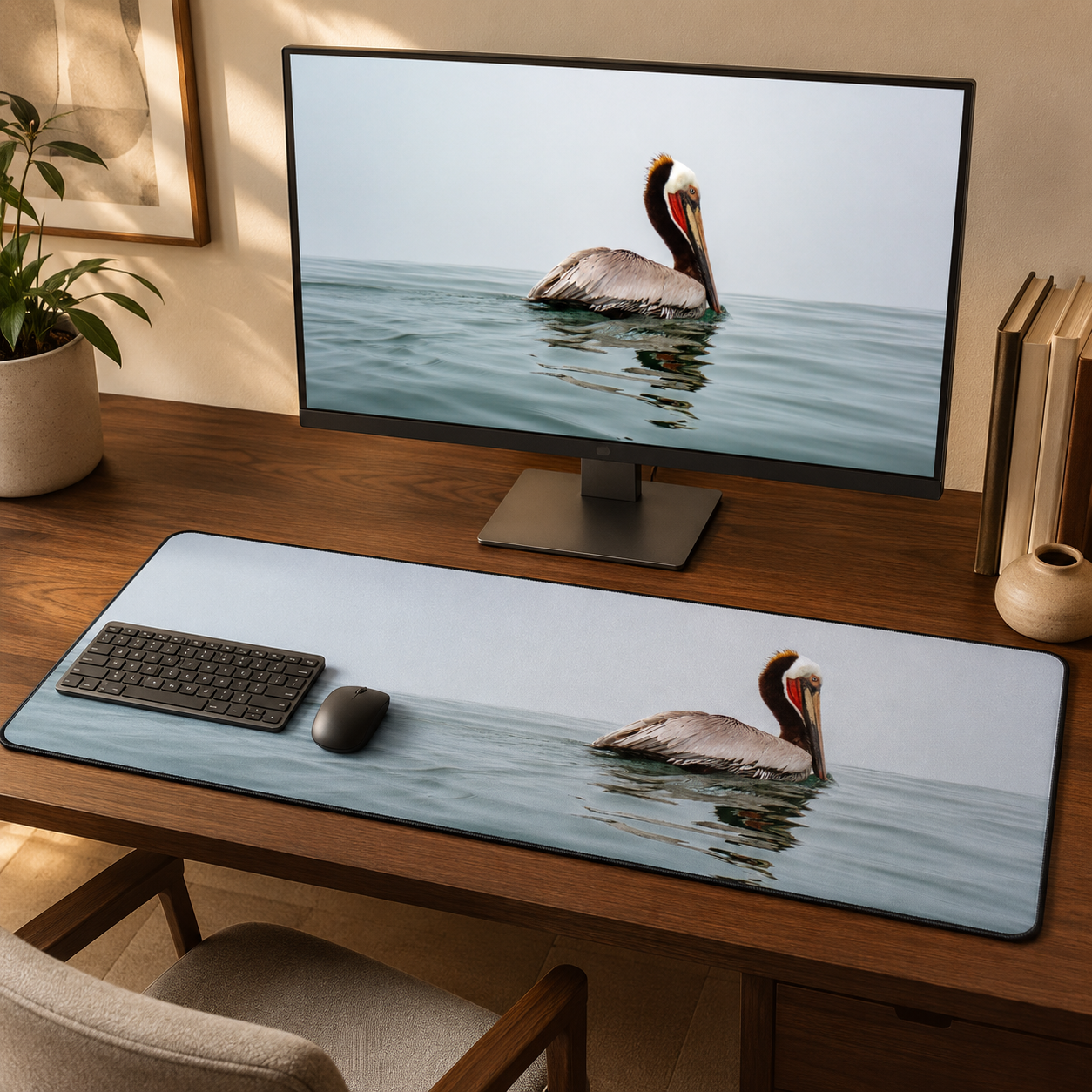 The Silent Voyager - Ocean Photography Desk Mat 16x32