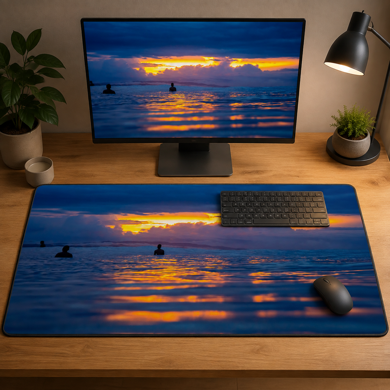 Desk Mat 16x32 - Otherworldly skies.png