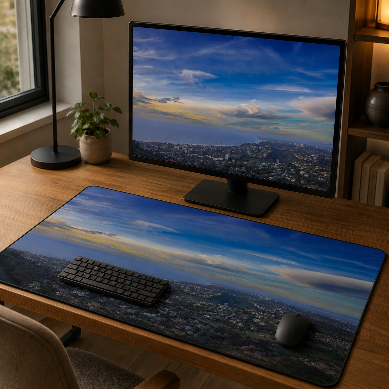 Desk Mat 16x32 - View North - Mount Soledad.png