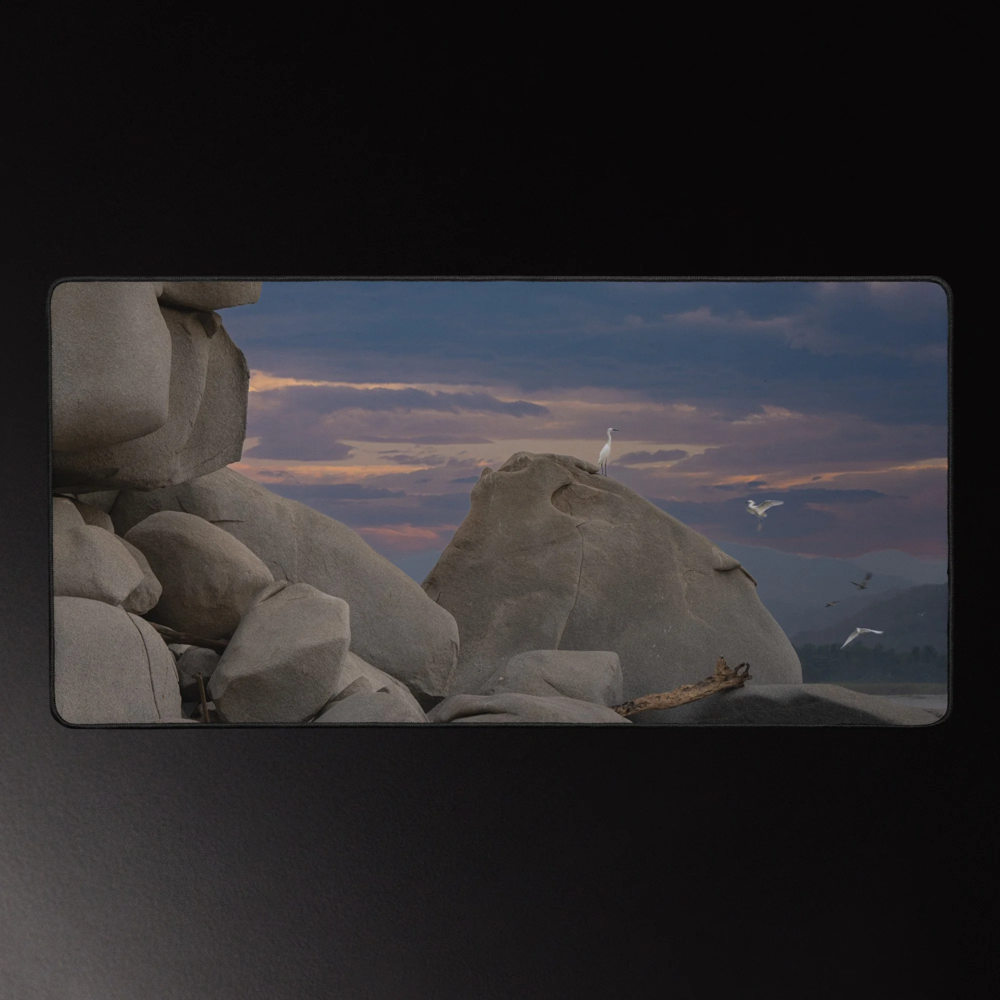 Sentinels of Dawn - Oaxaca Sunrise Photography Desk Mat 16x32