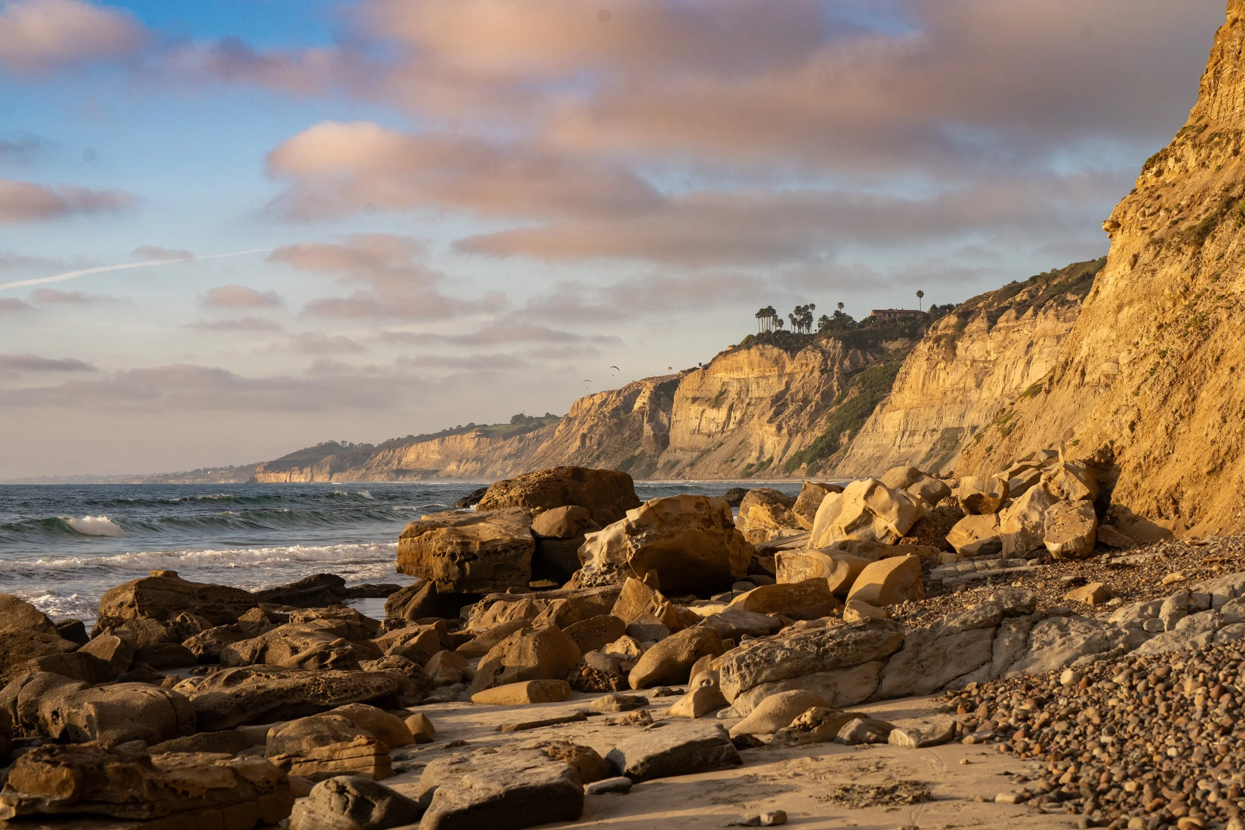 View of Blacks from the end of Scripps beach.