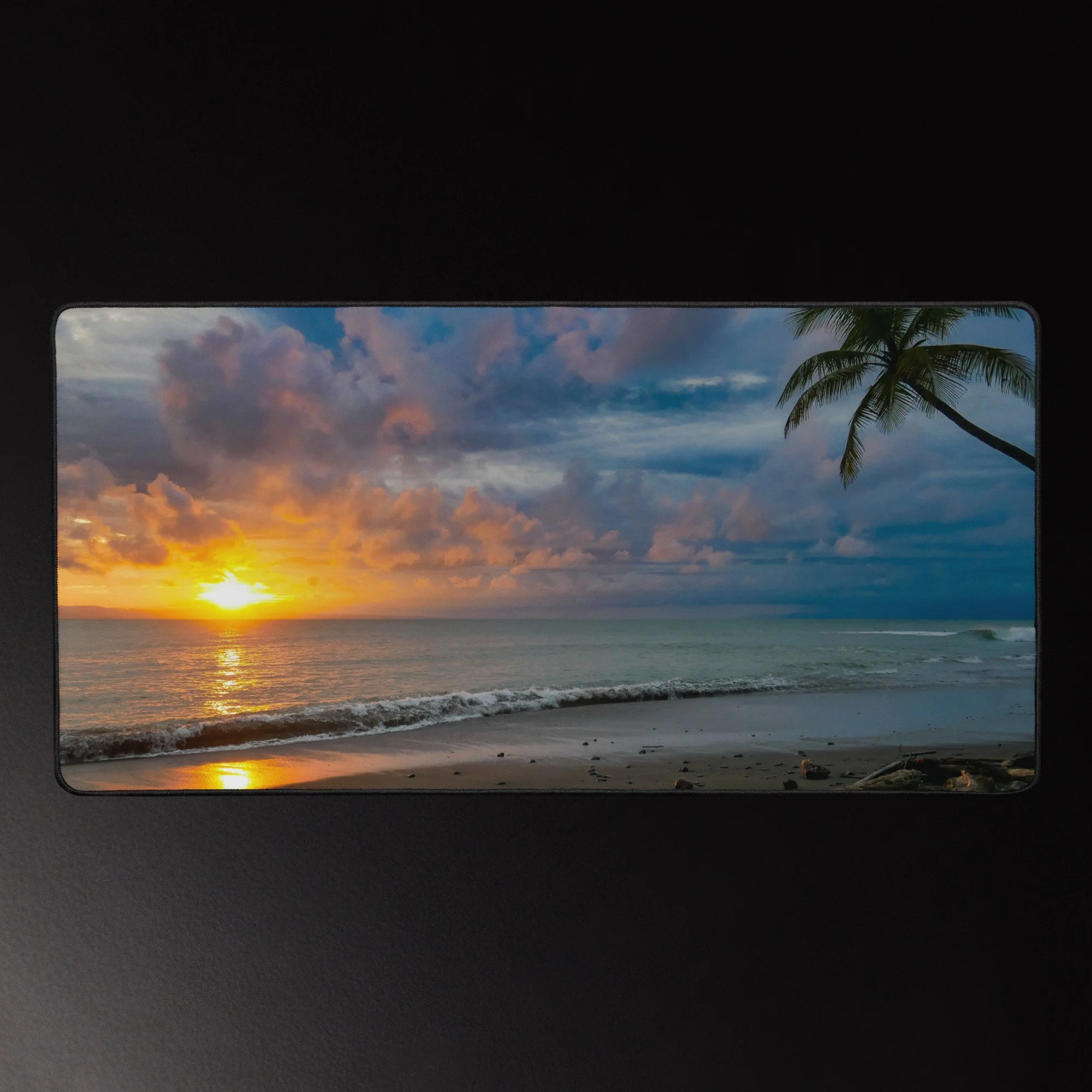 Margins of Change - Costa Rica Coastal Photography Desk Mat 16x32