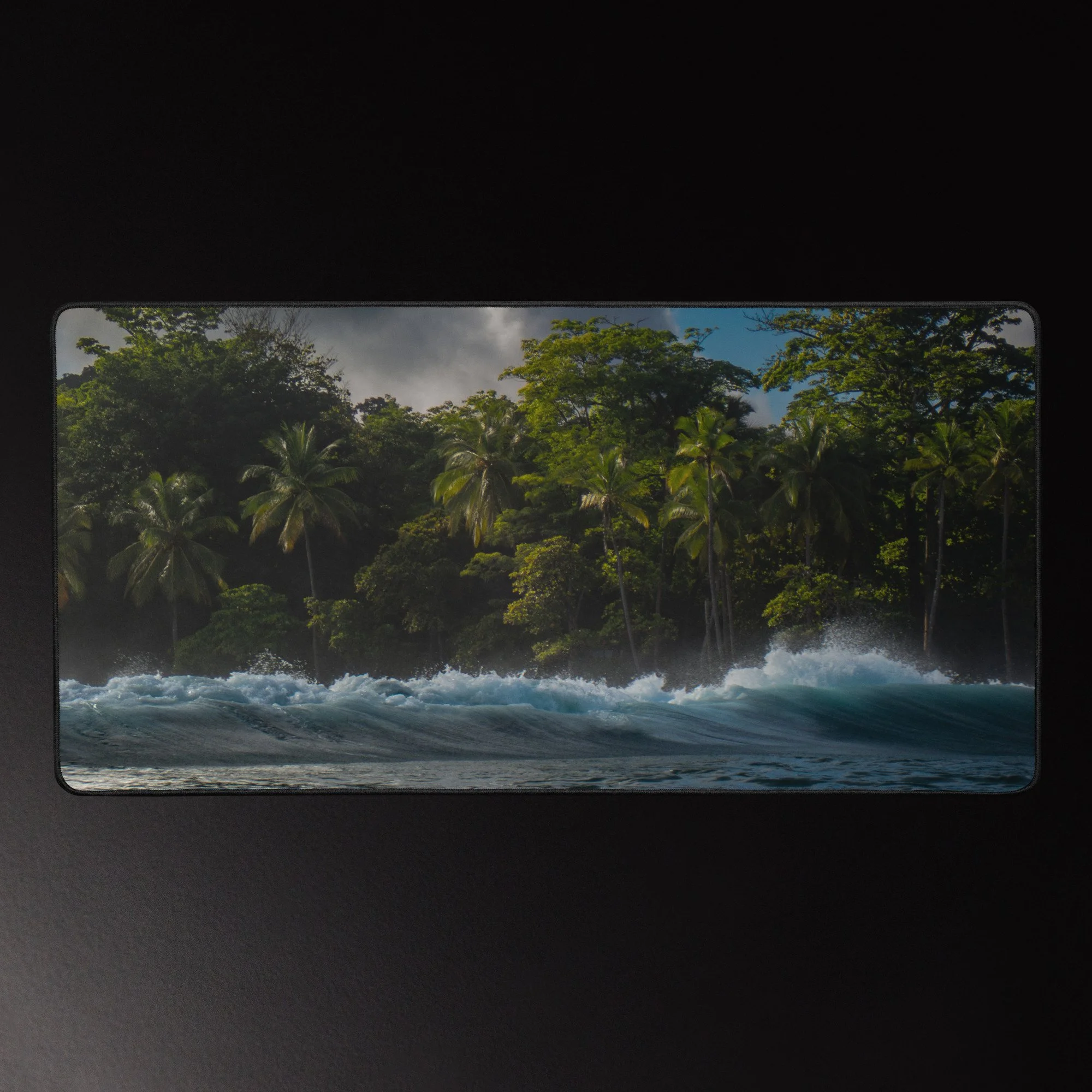 Morning Delight - Tropical Coast Photography Desk Mat 16x32
