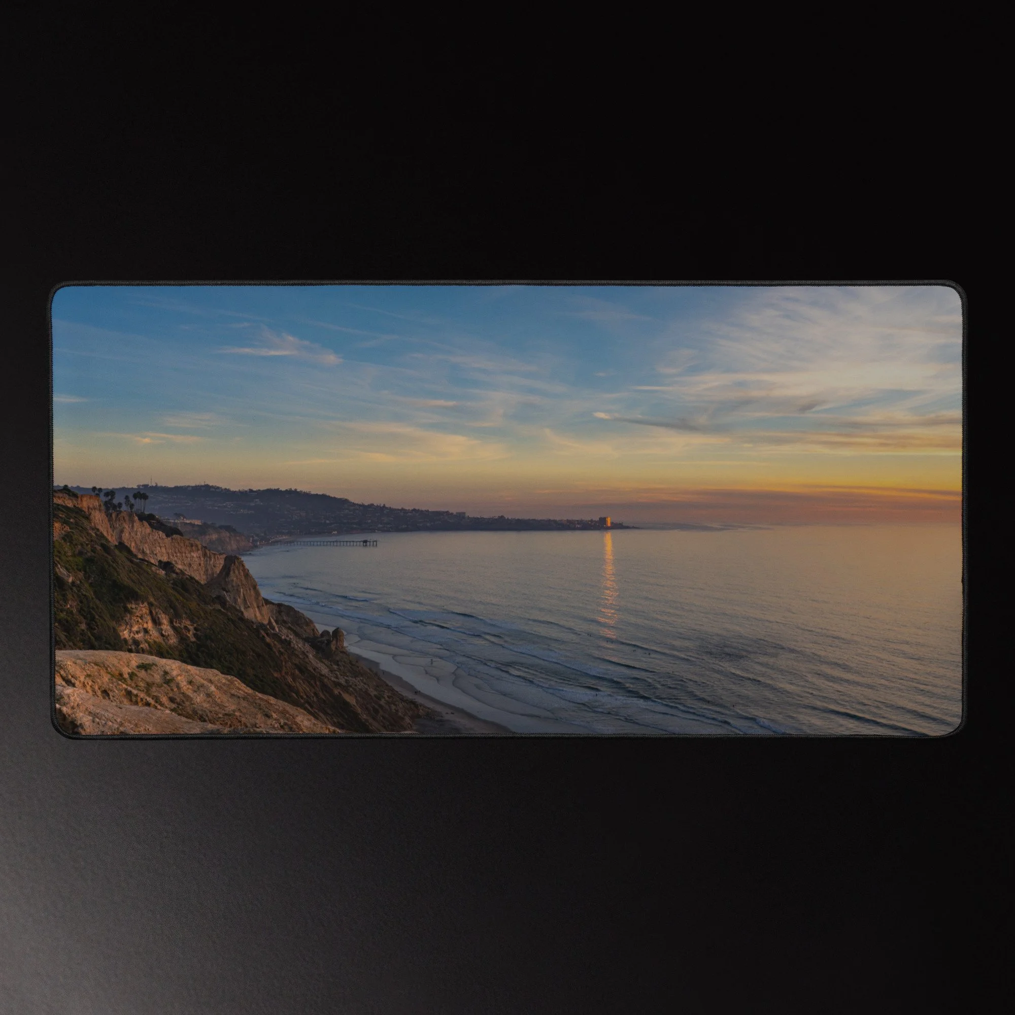 Golden Line - 16x32 Photography Desk Mat