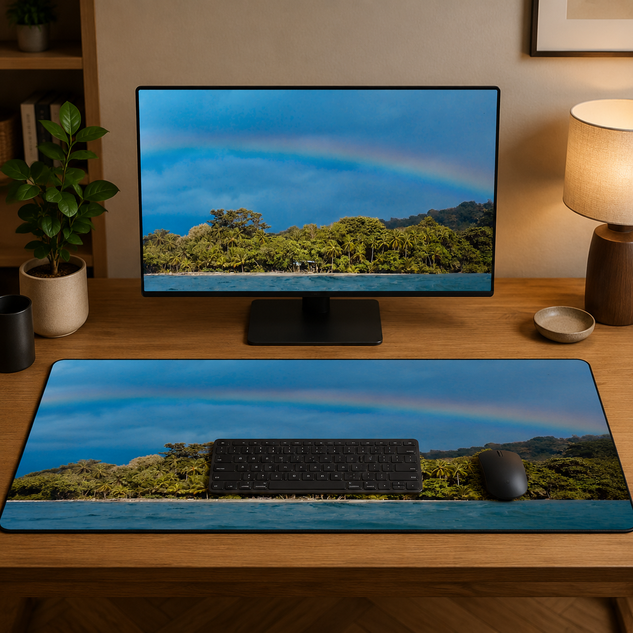 Desk Mat 16x32 - Rainbow over Pavones.png