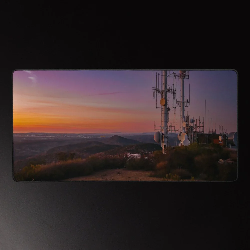 Cowles Mountain Summit - 16x32 Photography Desk Mat