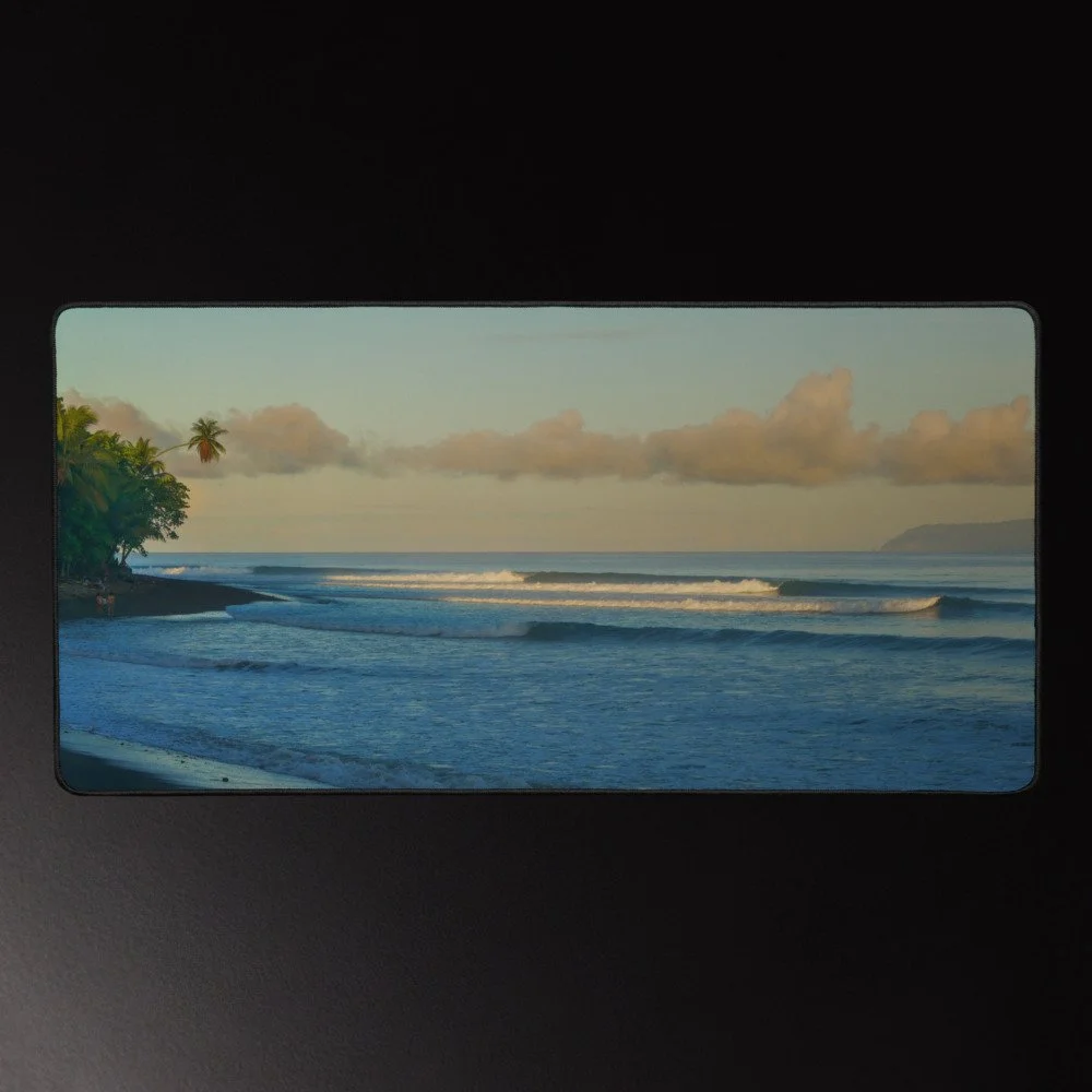 Gift of Sunrise - Tropical Sunrise Photography Desk Mat 16x32