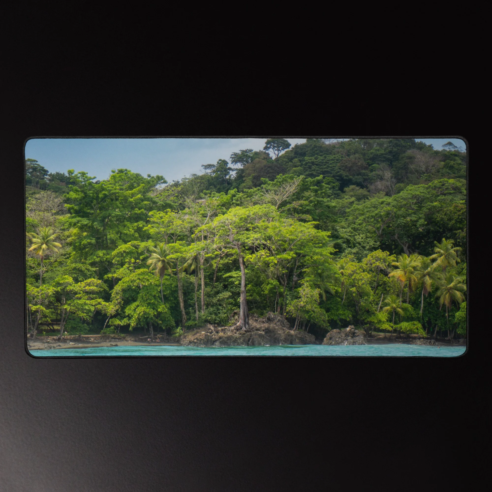 The Sentinel - Tropical Coast Photography Desk Mat 16x32
