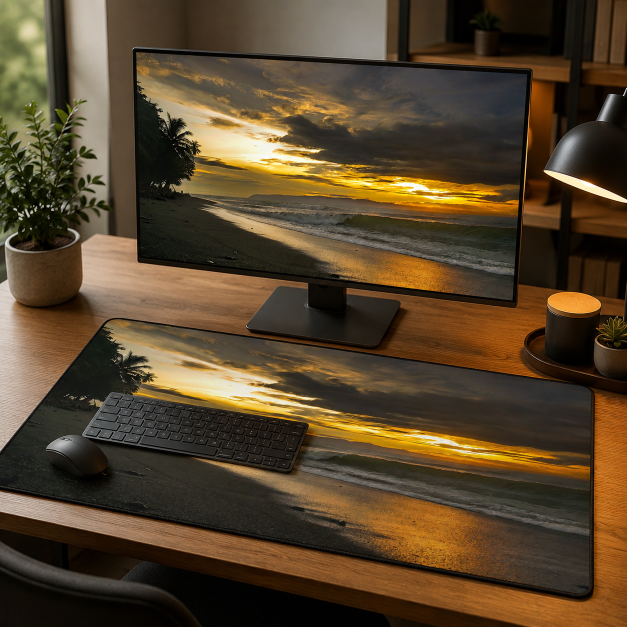 Desk Mat 16x32 - Golden shoreline.png