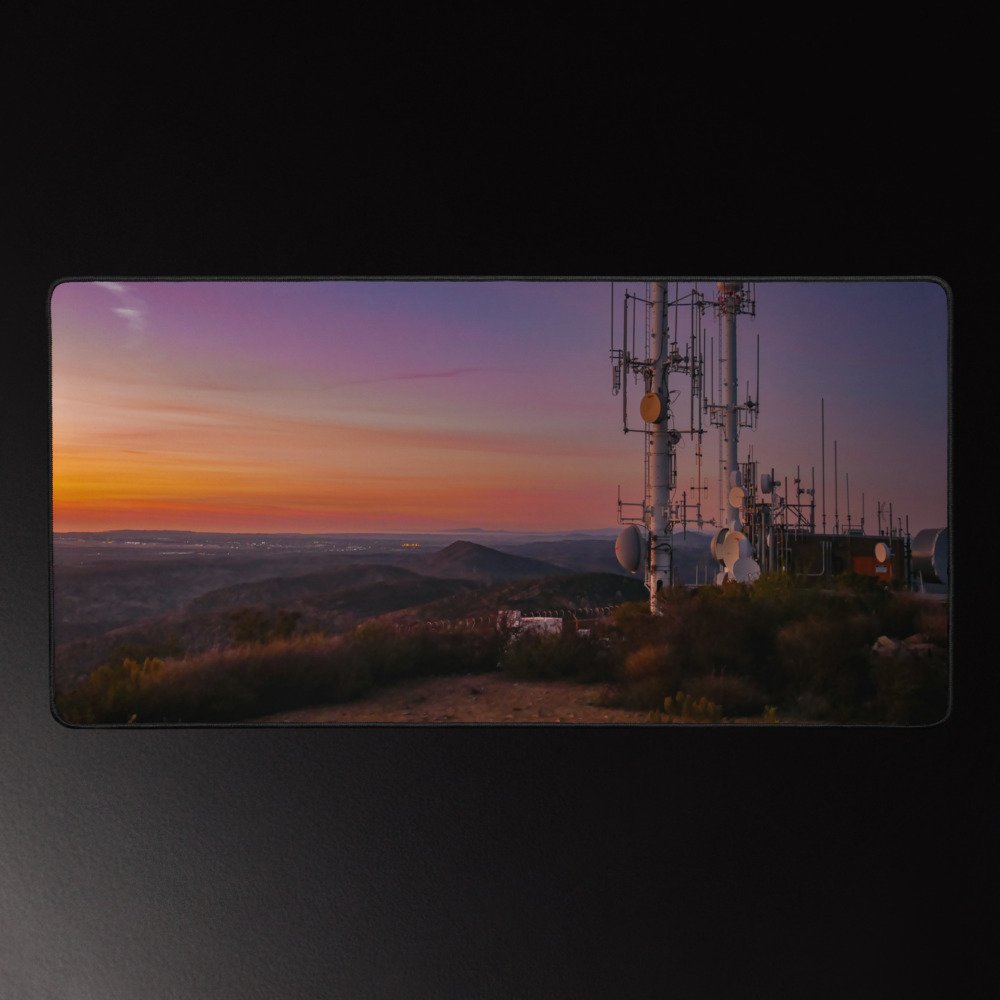 Cowles Mountain Summit - Desk mat - 16x32