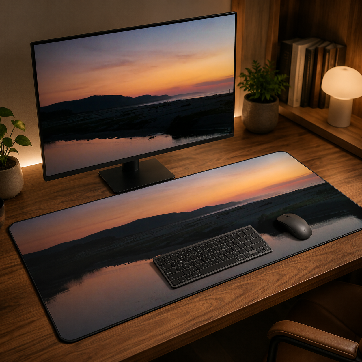 Desk Mat 16x32 - Amanecer en el rio.png