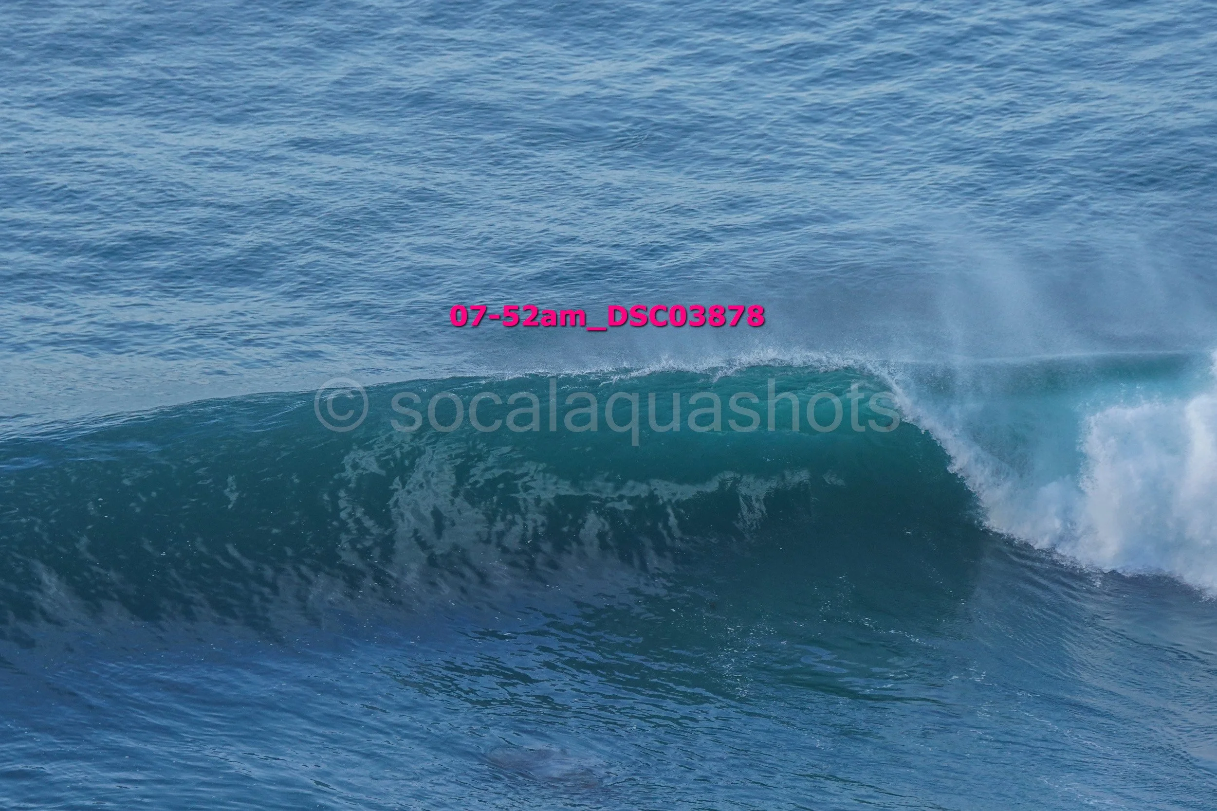 Ocean wave with water spray