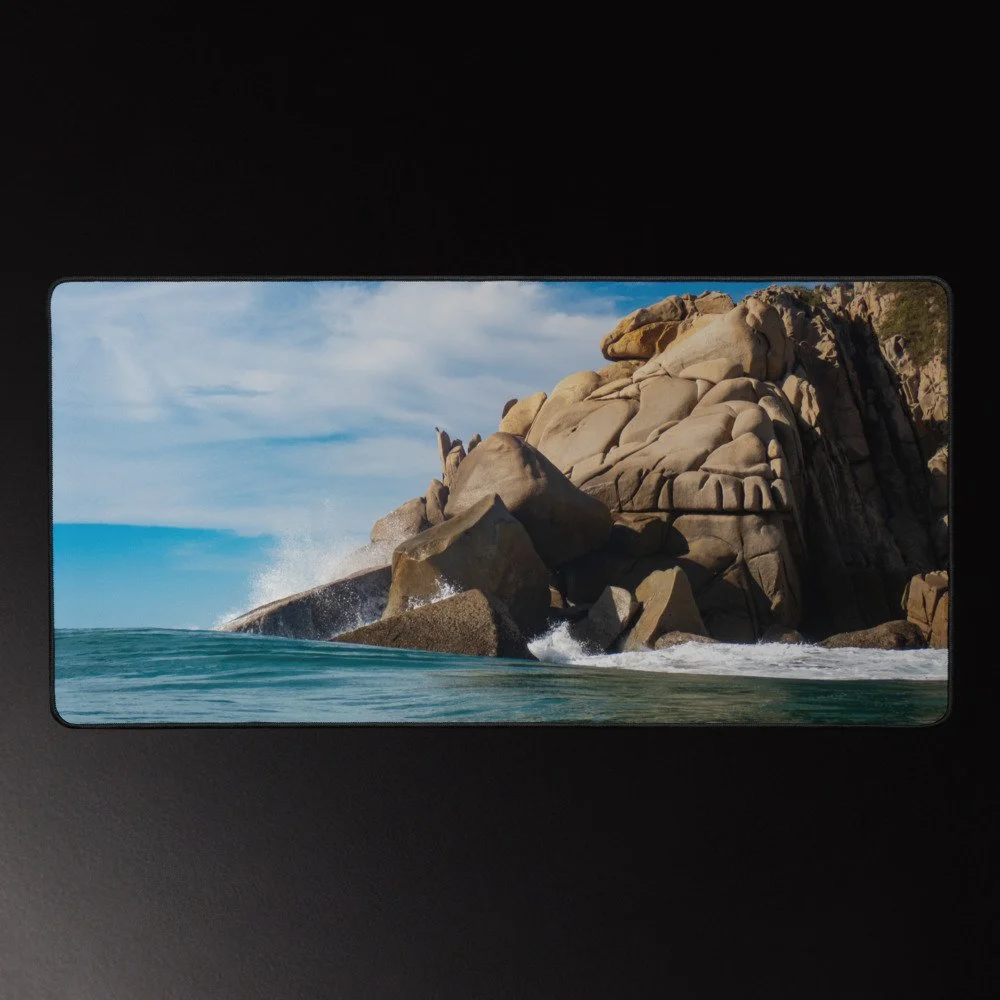 Roca Guay II - Oaxaca Coastal Photography Desk Mat 16x32