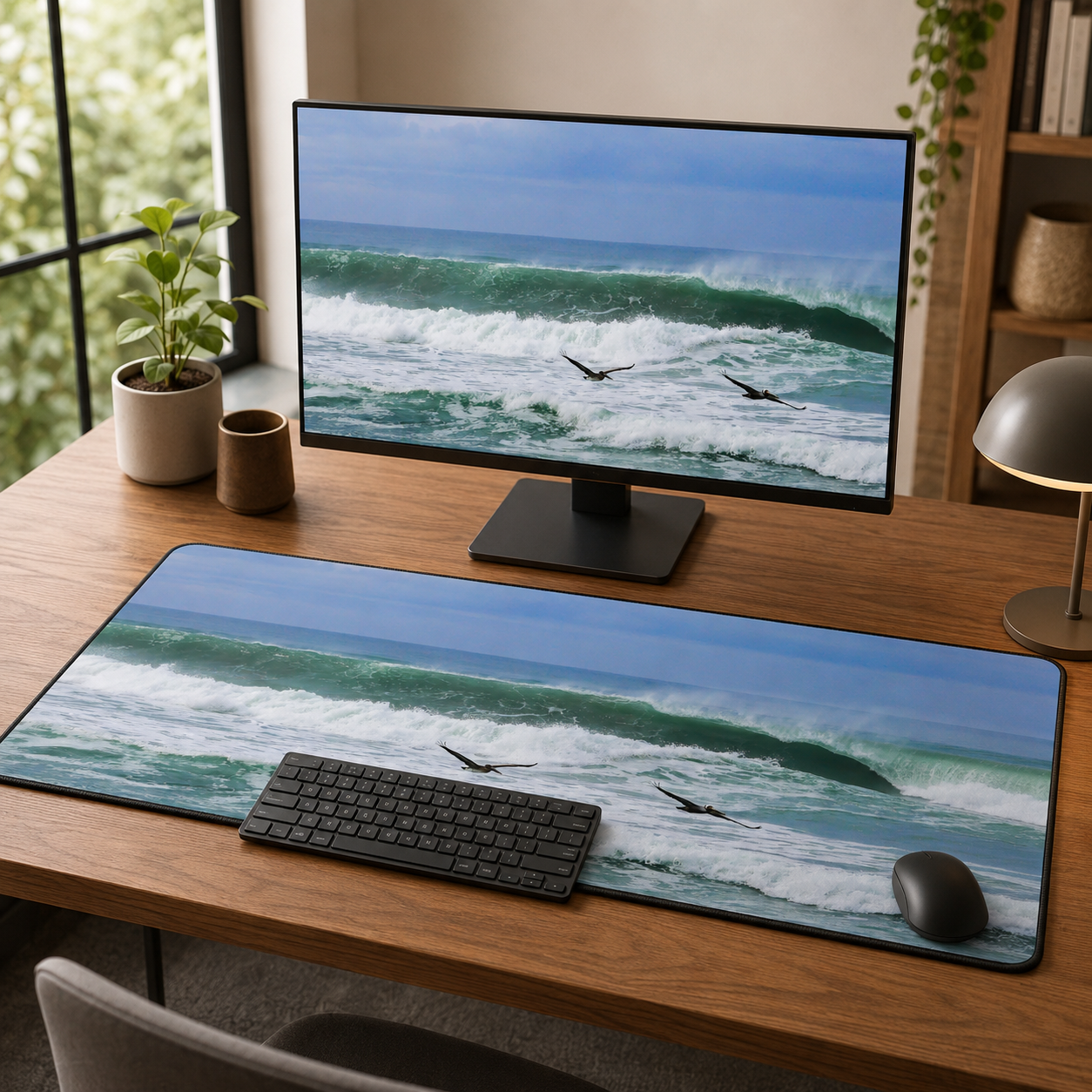 Los Amigos - Surf Photography Desk Mat 16x32