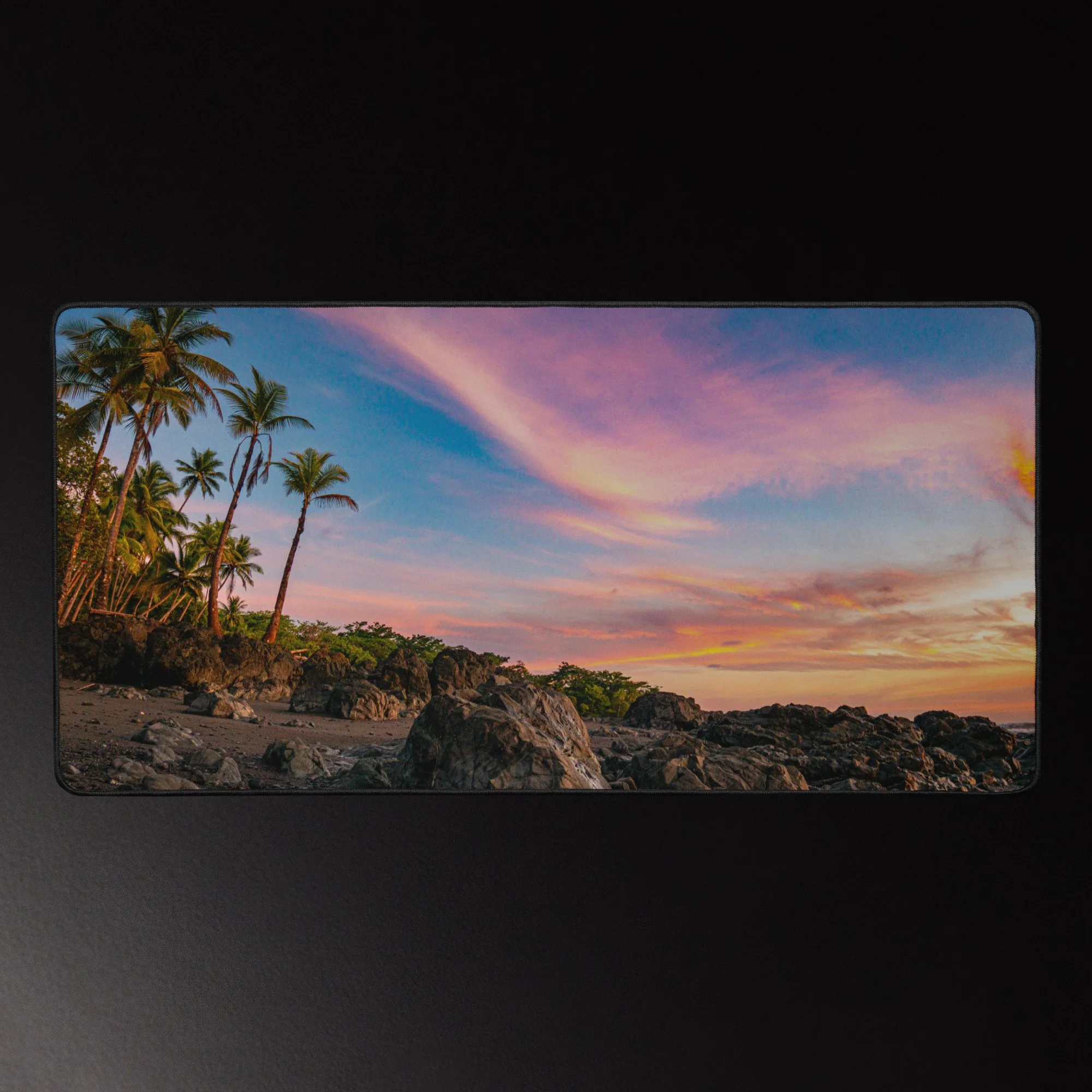 Candy Coast - Tropical Coast Photography Desk Mat 16x32