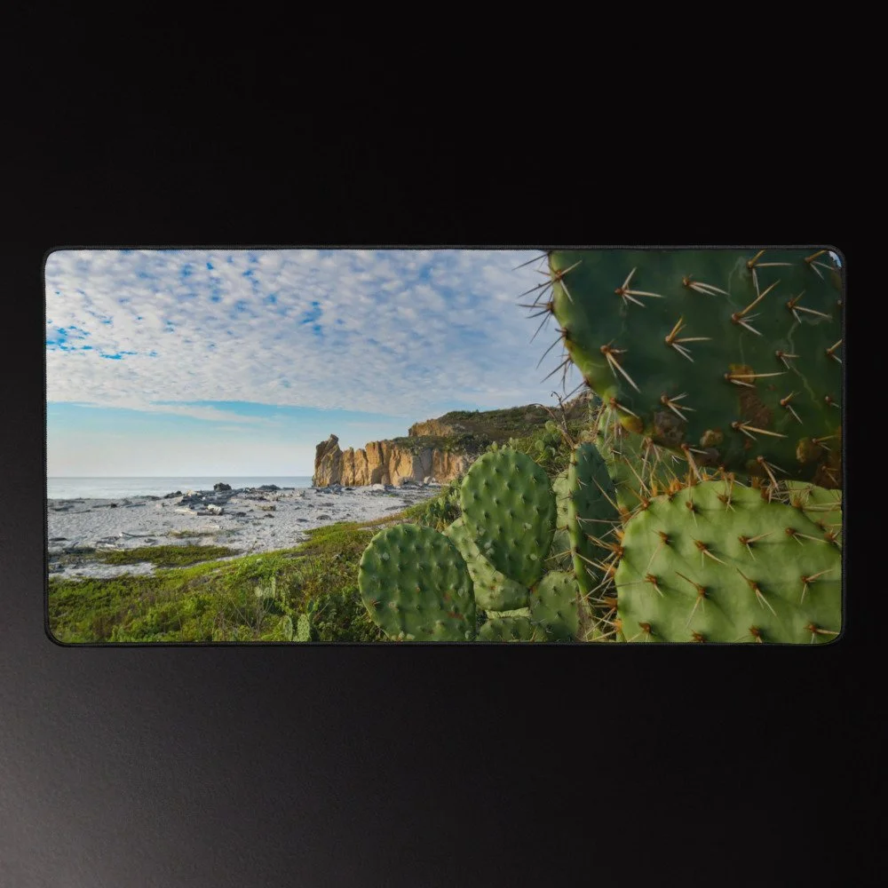 Playita - Tropical Beach Photography Desk Mat 16x32