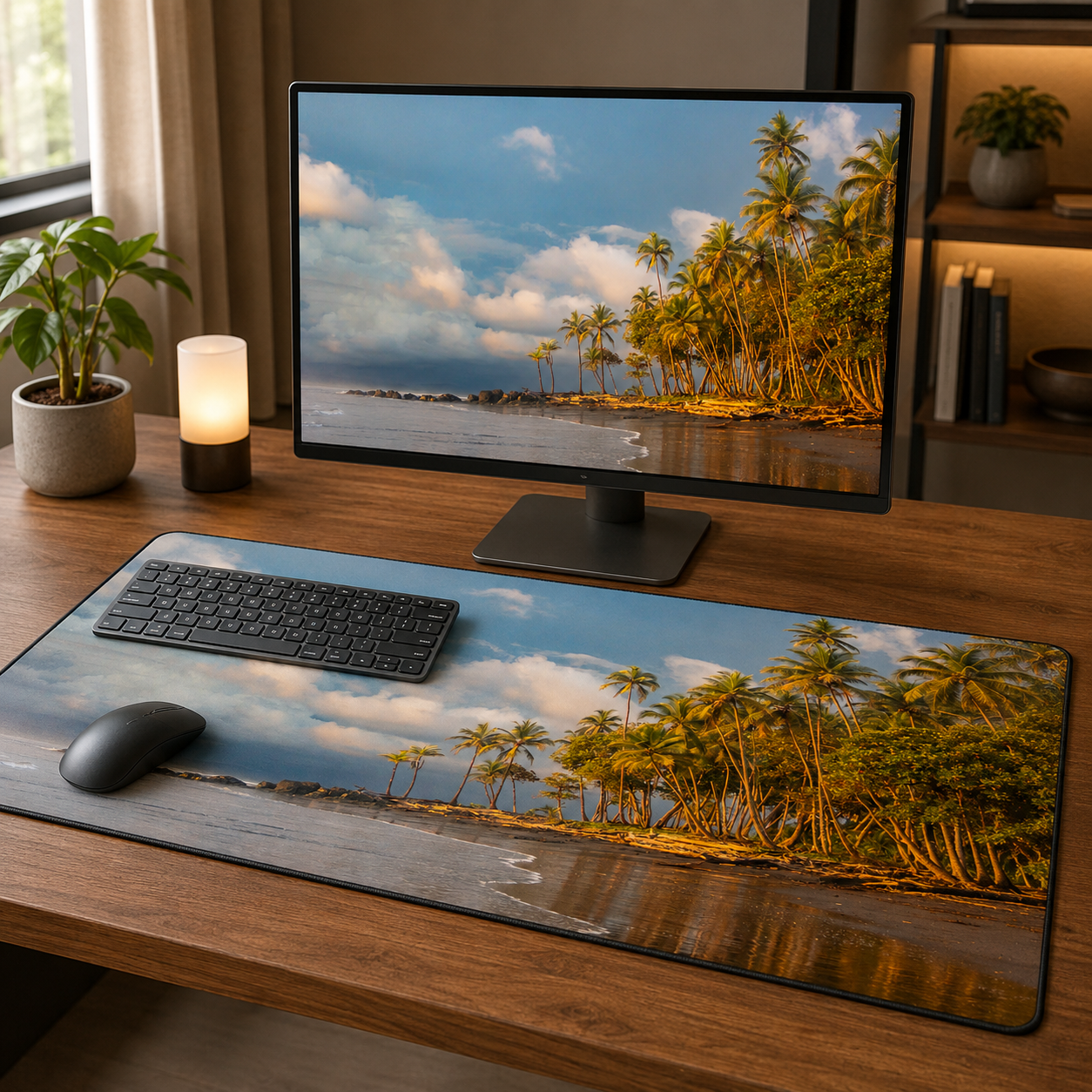 Desk Mat 16x32 - Golden hour at Pavones Point.png