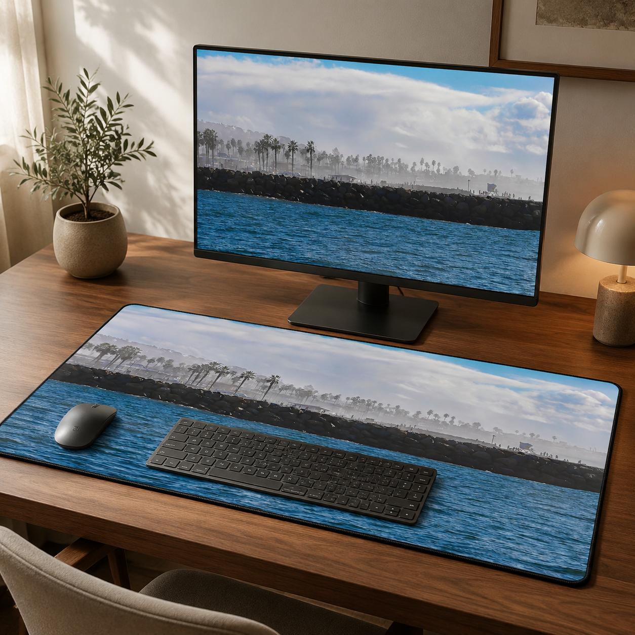 Ocean Beach - San Diego Photography Desk Mat 16x32