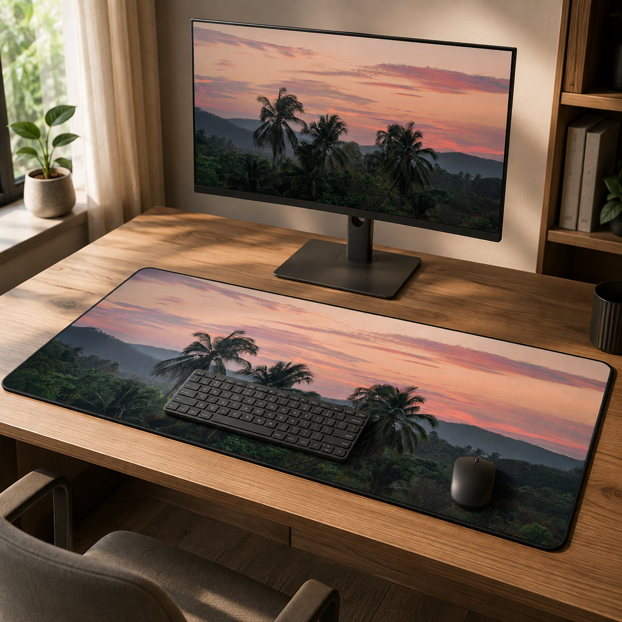 Desk Mat 16x32 - Gentle jungle.png