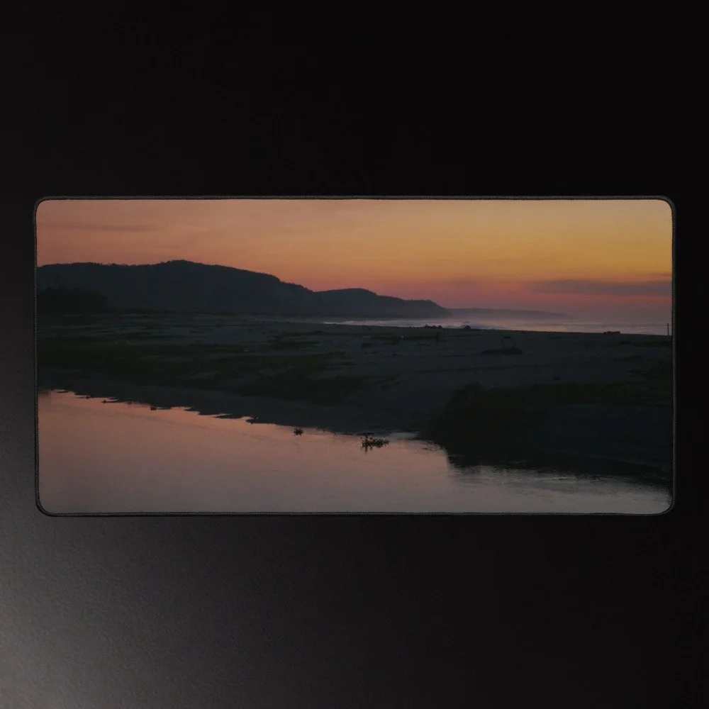 Amanecer en el Rio - Mexico Sunrise Photography Desk Mat 16x32
