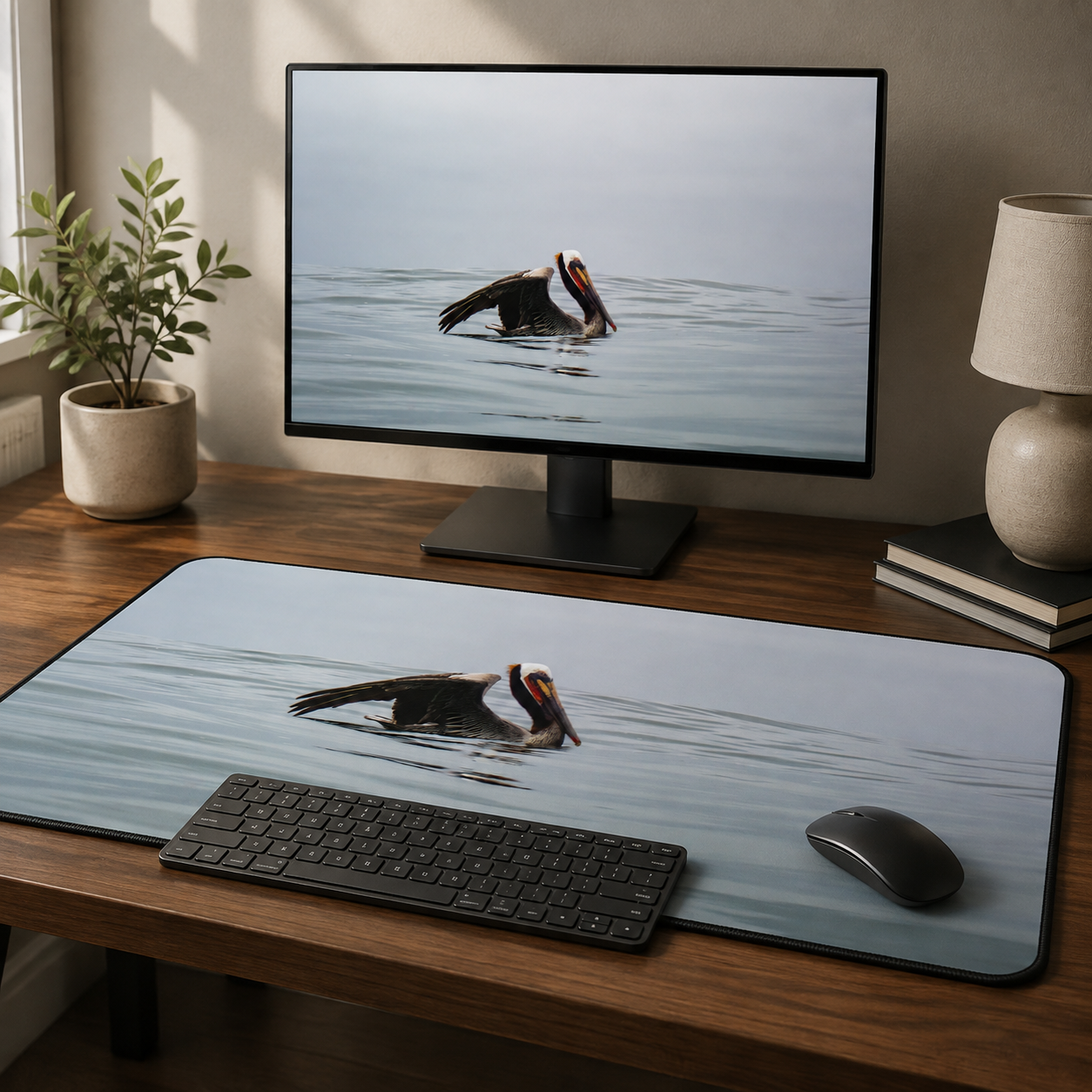 The Silent Voyager II - Ocean Photography Desk Mat 16x32