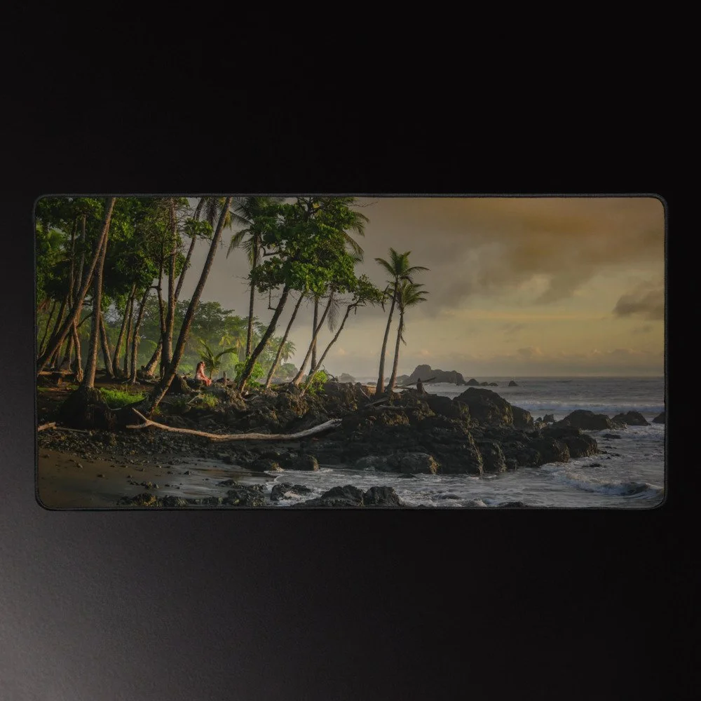 Romantic Getaway - Tropical Coast Photography Desk Mat 16x32