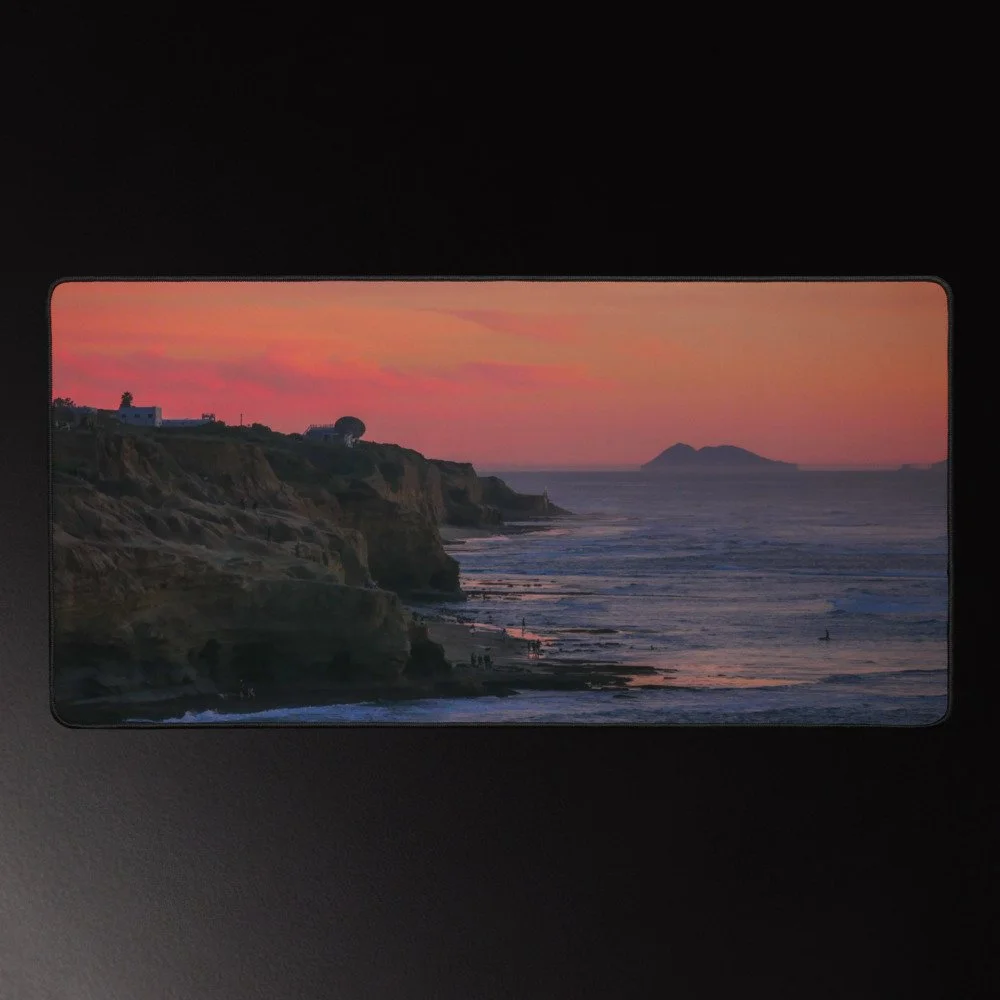Sunset Cliffs - 16x32 Photography Desk Mat