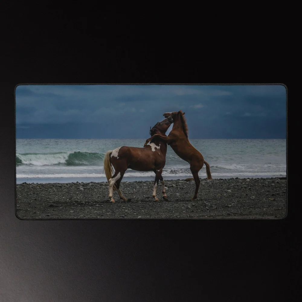 Equine Embrace - Costa Rica Photography Desk Mat 16x32