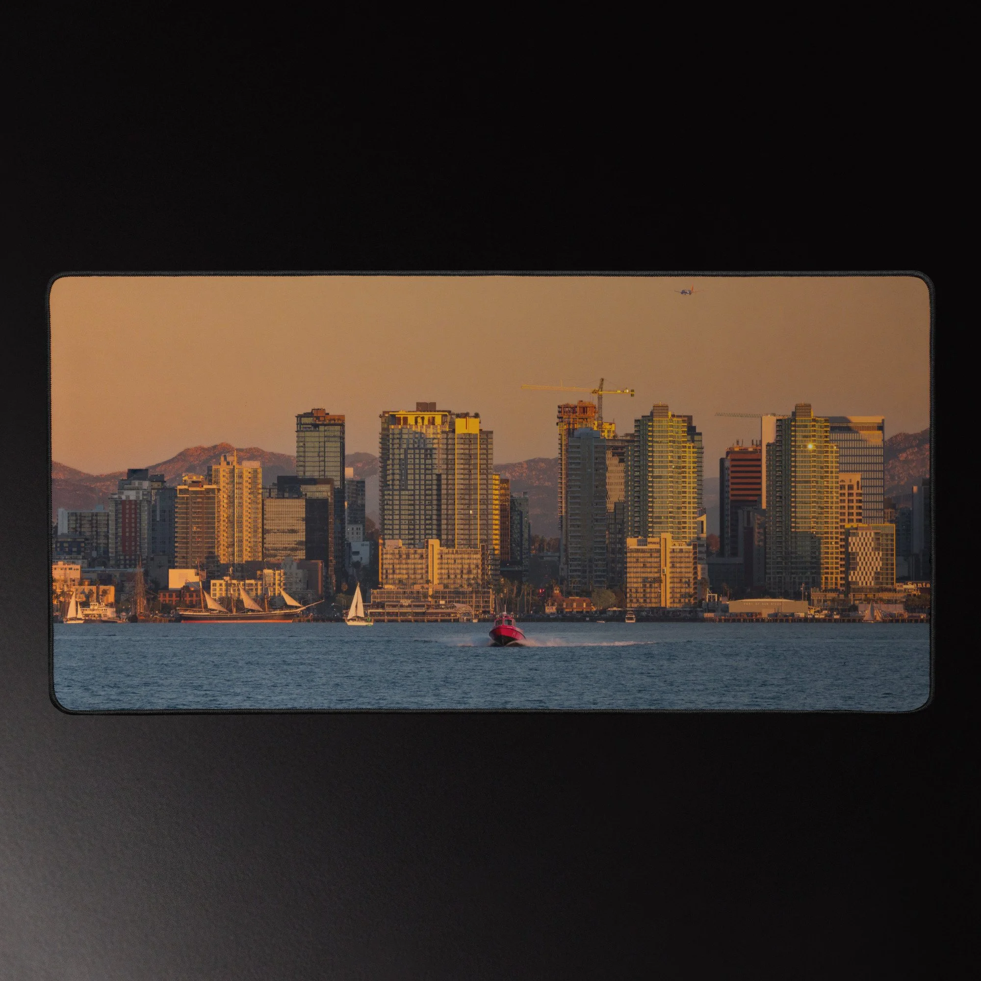 Bay Gold - 16x32 Photography Desk Mat