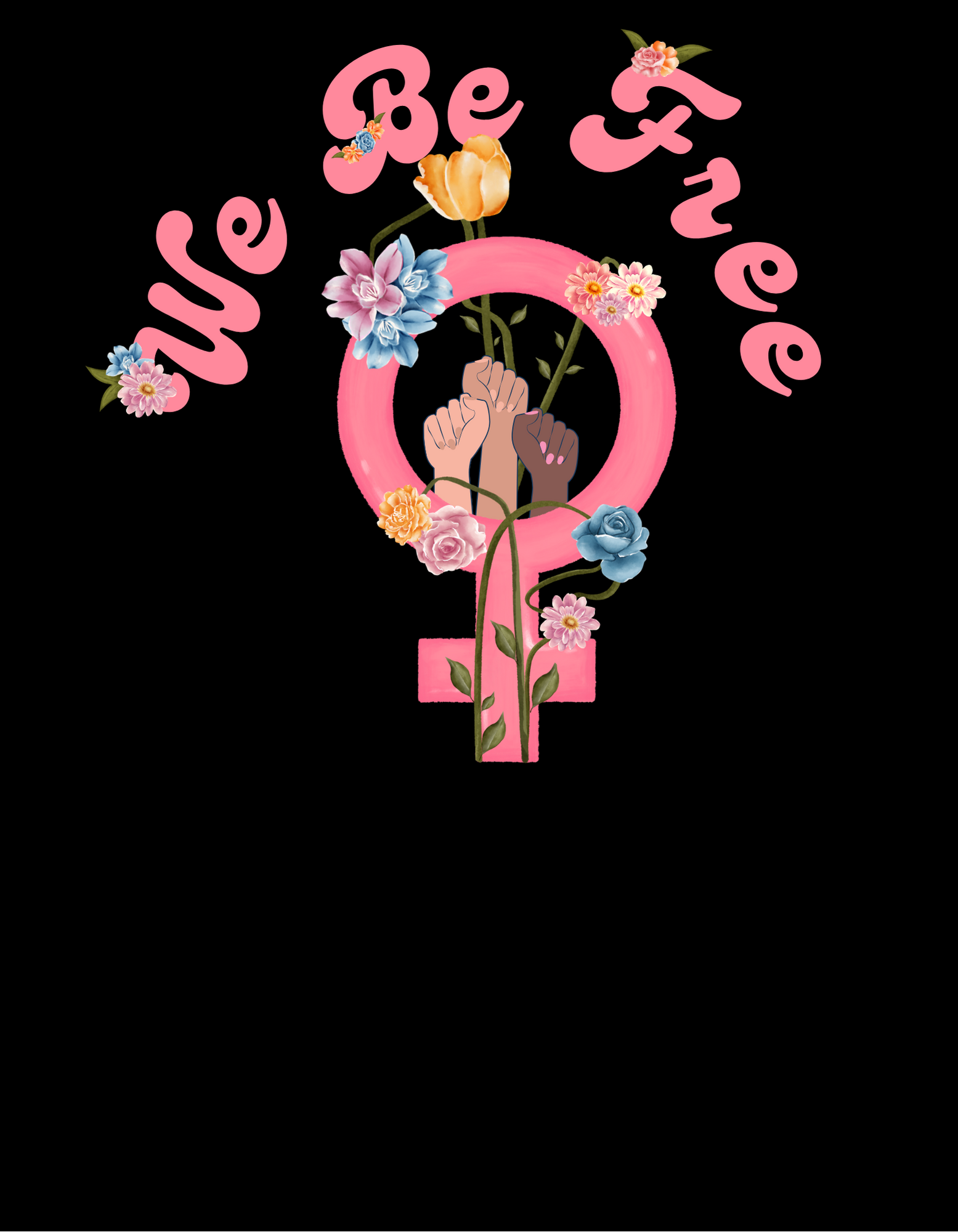Back of Tshirt Mockup (Blk)
