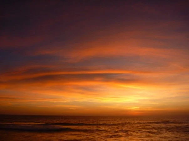 A sunset sky